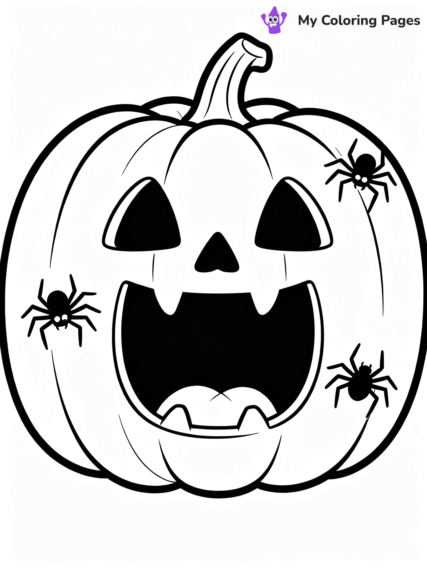 Scary Pumpkin Coloring Pages - 25
