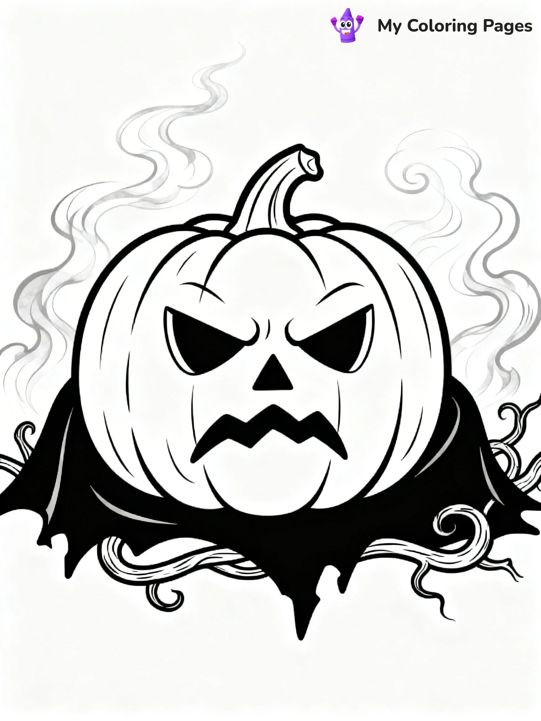 Scary Pumpkin Coloring Pages - 20