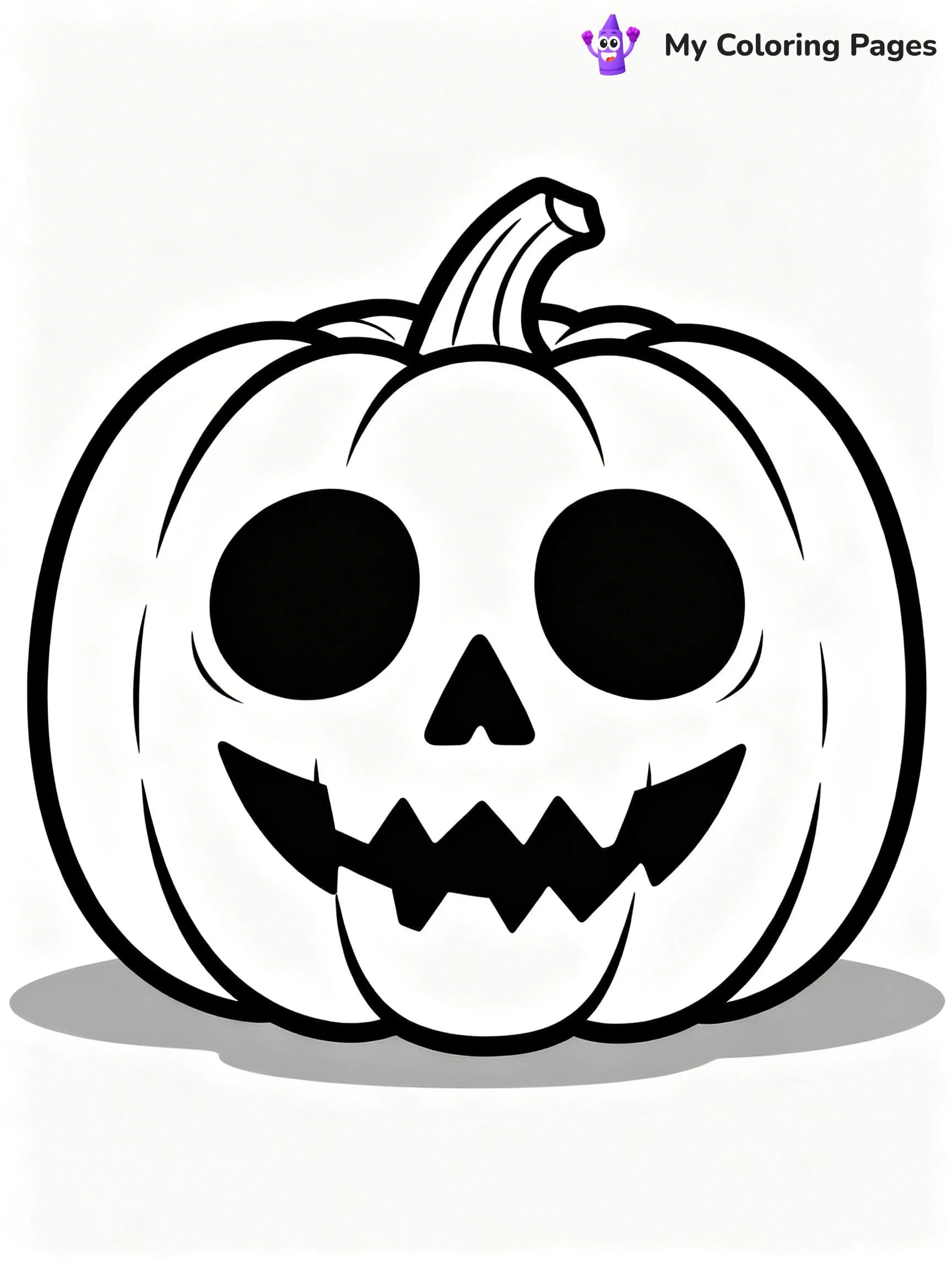 Scary Pumpkin Coloring Pages - 11