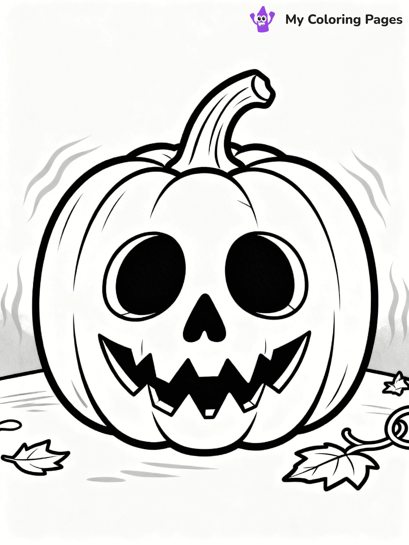 Scary Pumpkin Coloring Pages - 10