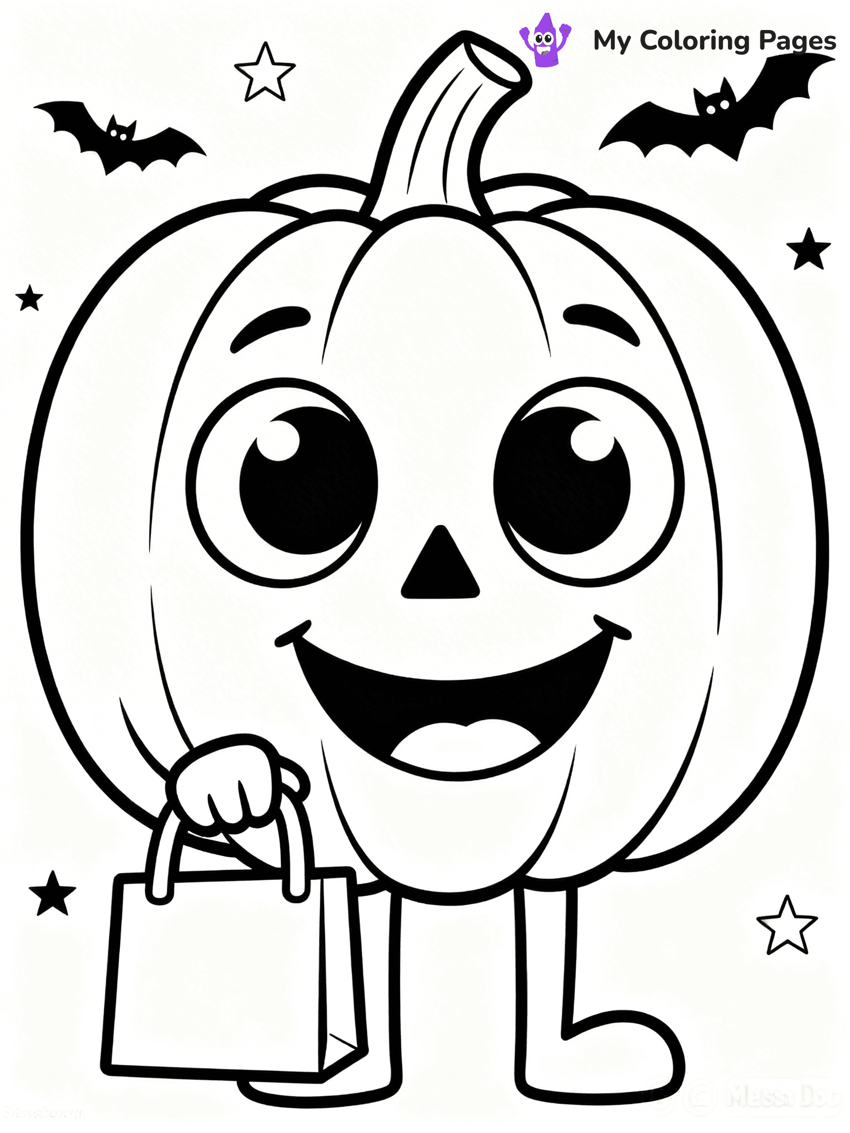 Scary Pumpkin Coloring Pages - 8