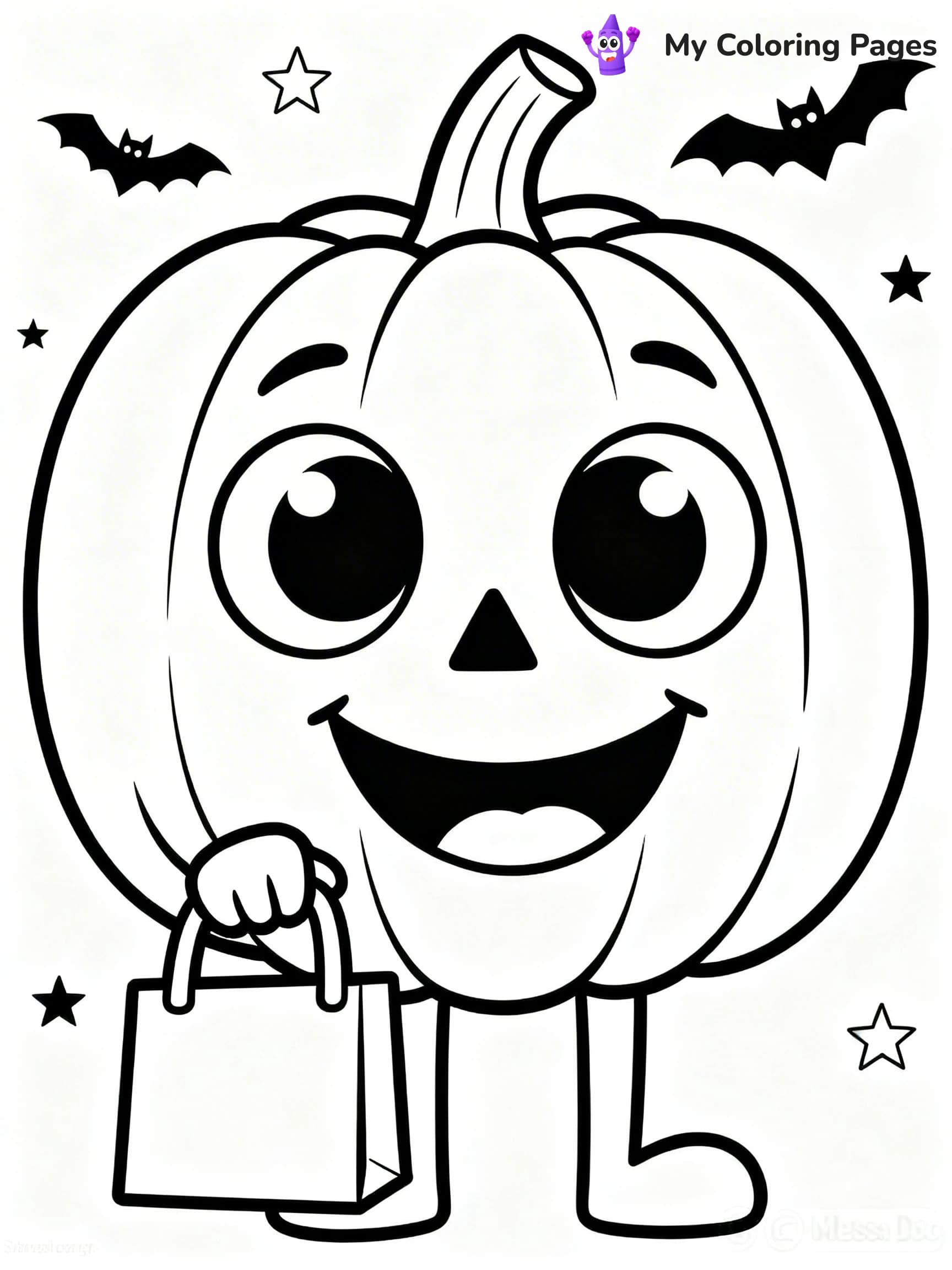 Scary Pumpkin Coloring Pages - 8