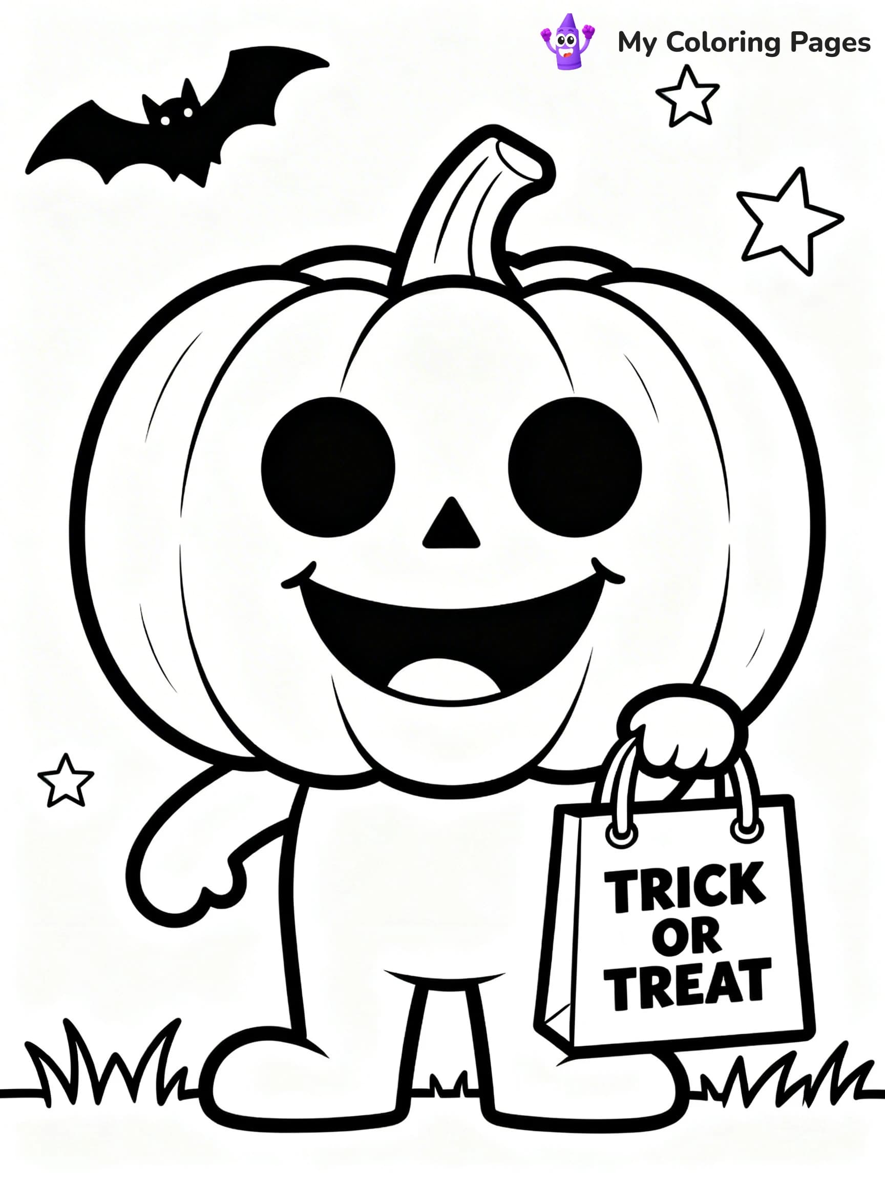 Scary Pumpkin Coloring Pages - 3