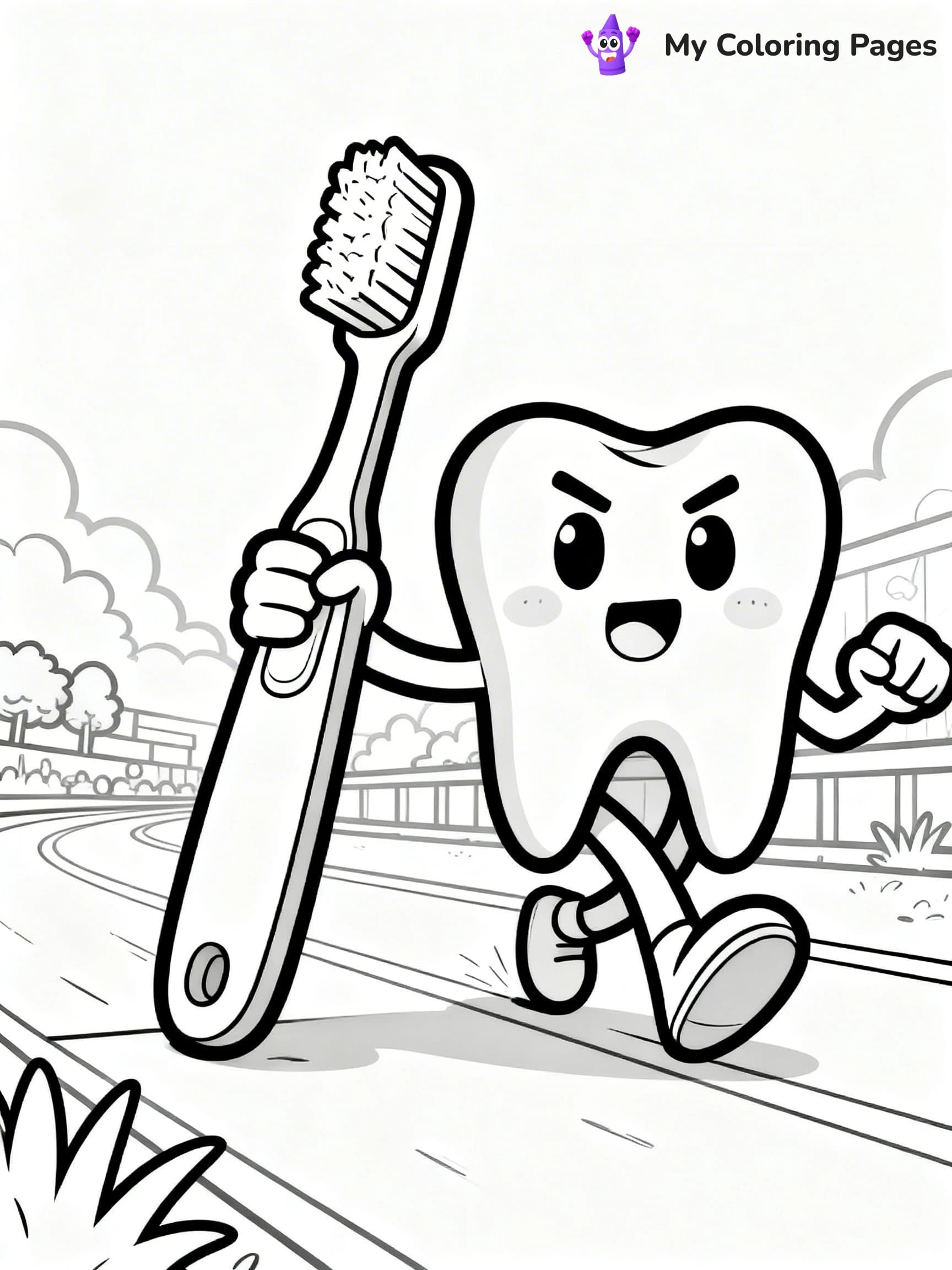 Tooth Coloring Pages - 24