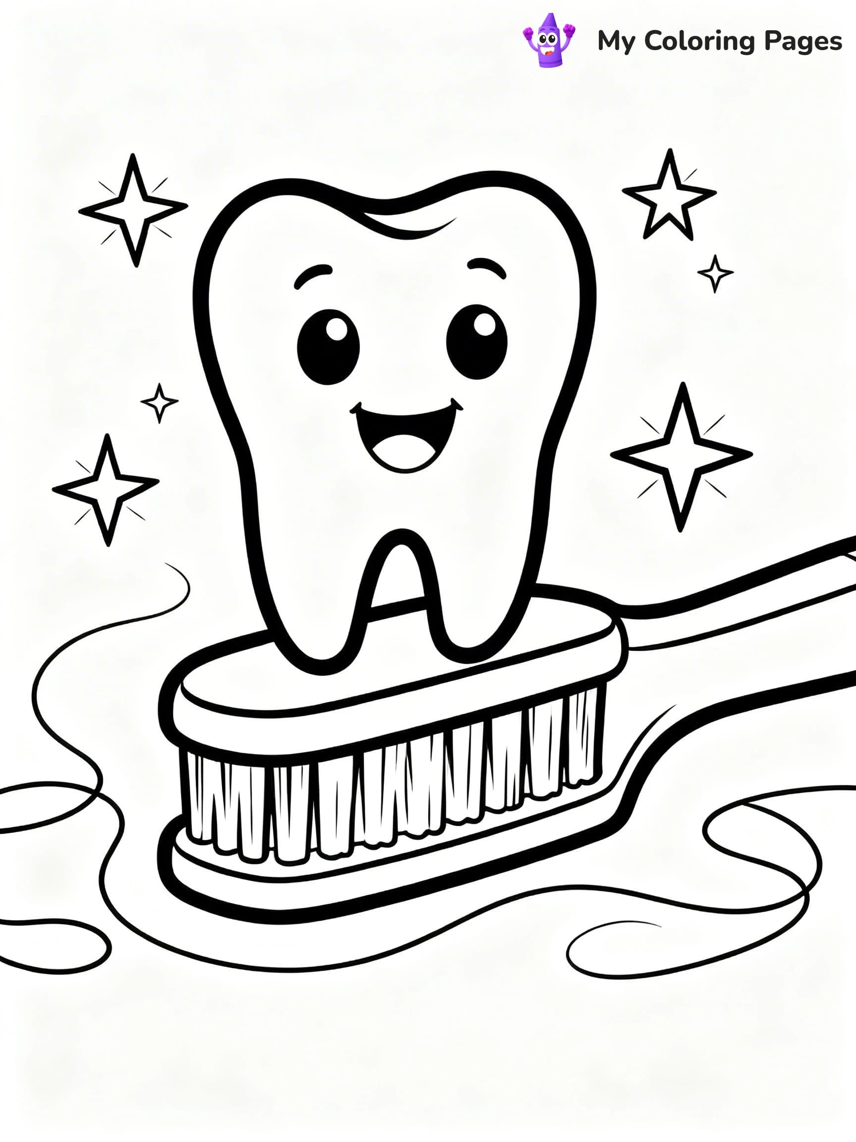 Tooth Coloring Pages - 19