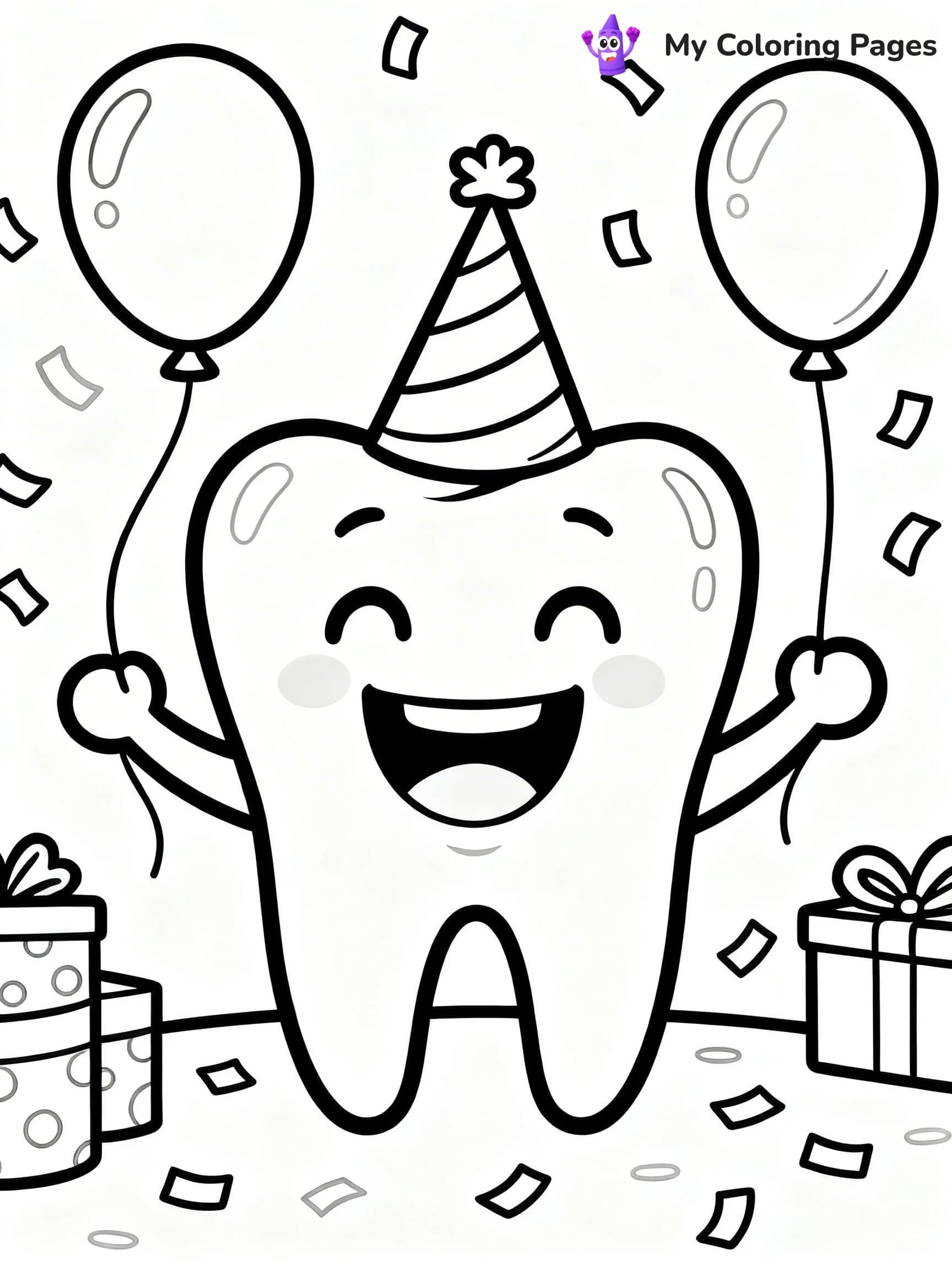 Tooth Coloring Pages - 13