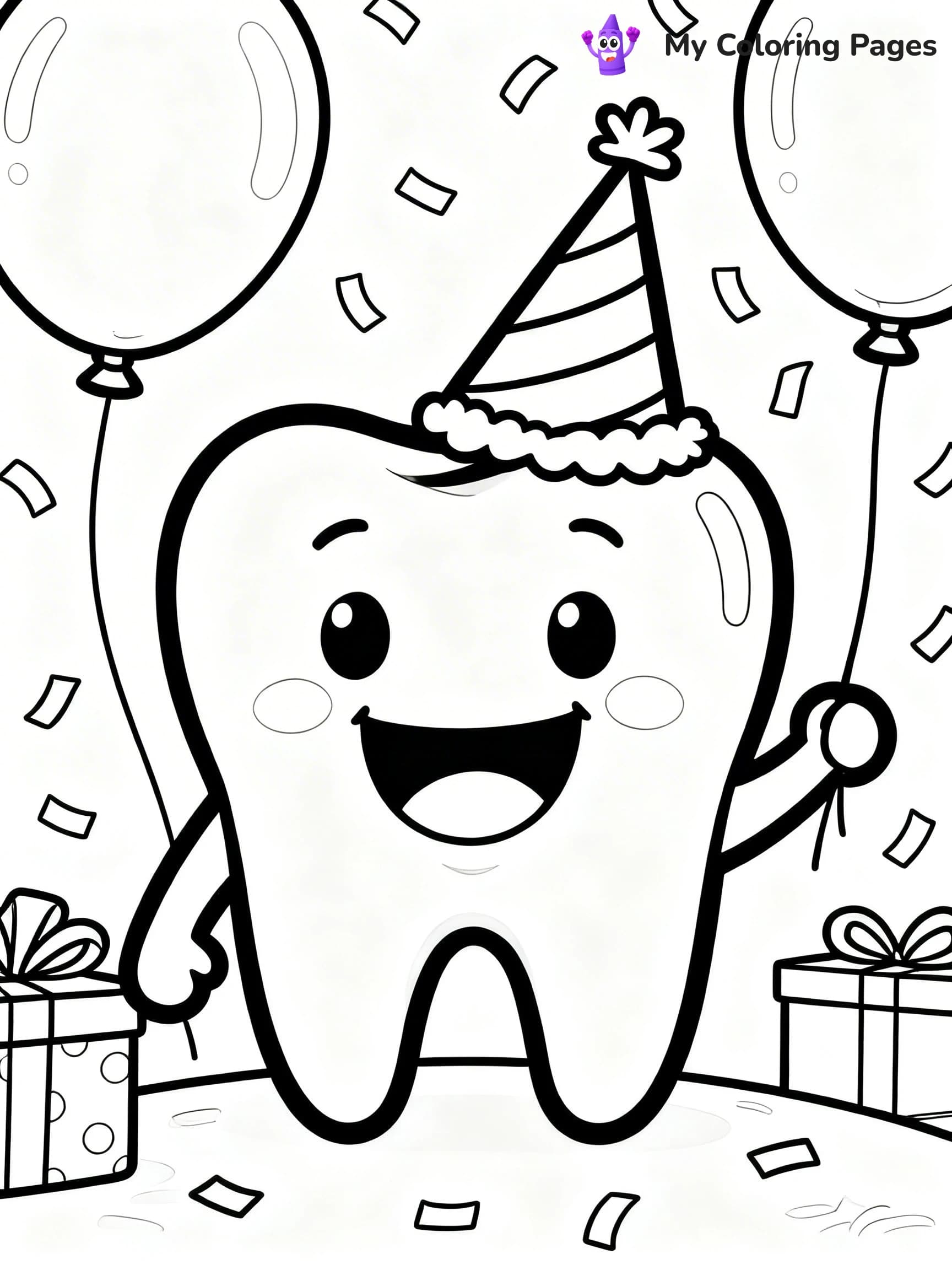 Tooth Coloring Pages - 12