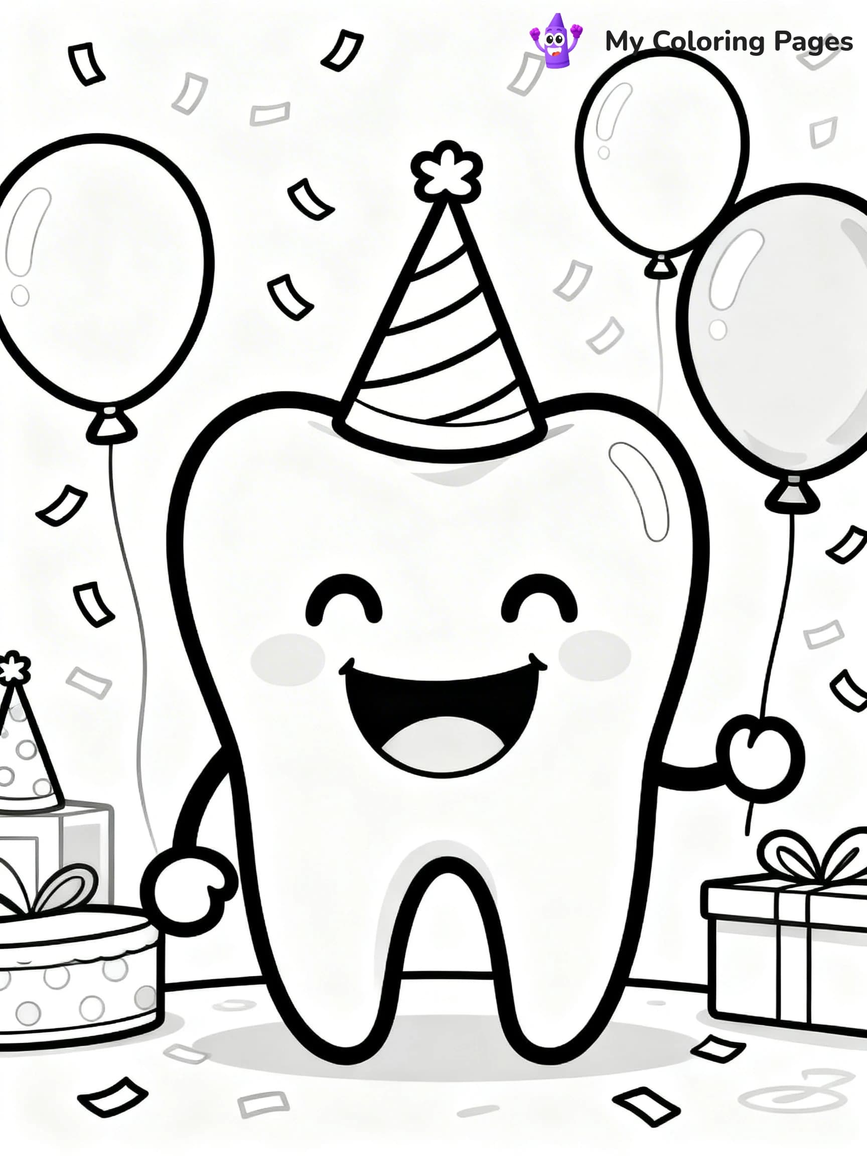 Tooth Coloring Pages - 11
