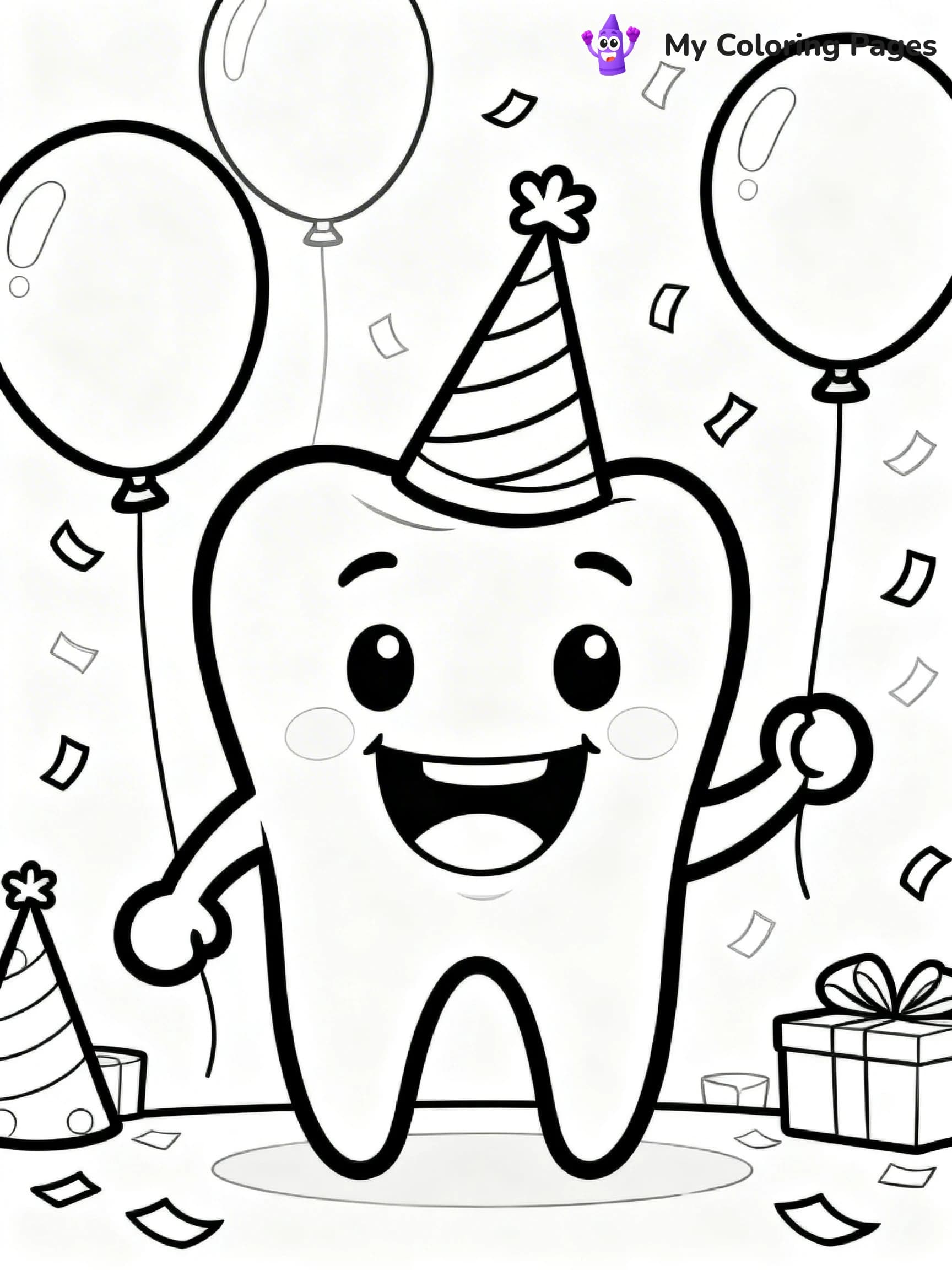 Tooth Coloring Pages - 10