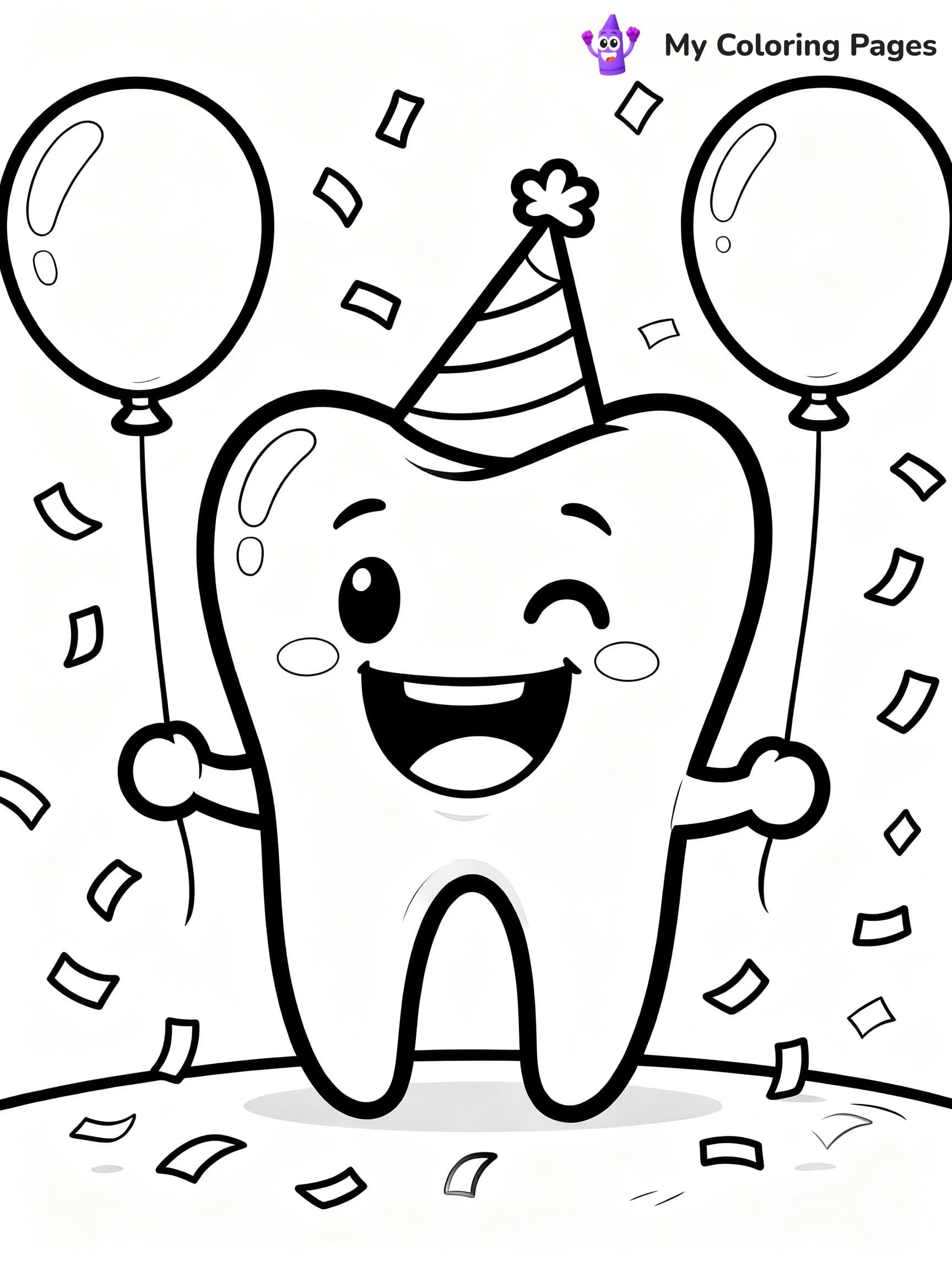 Tooth Coloring Pages - 9