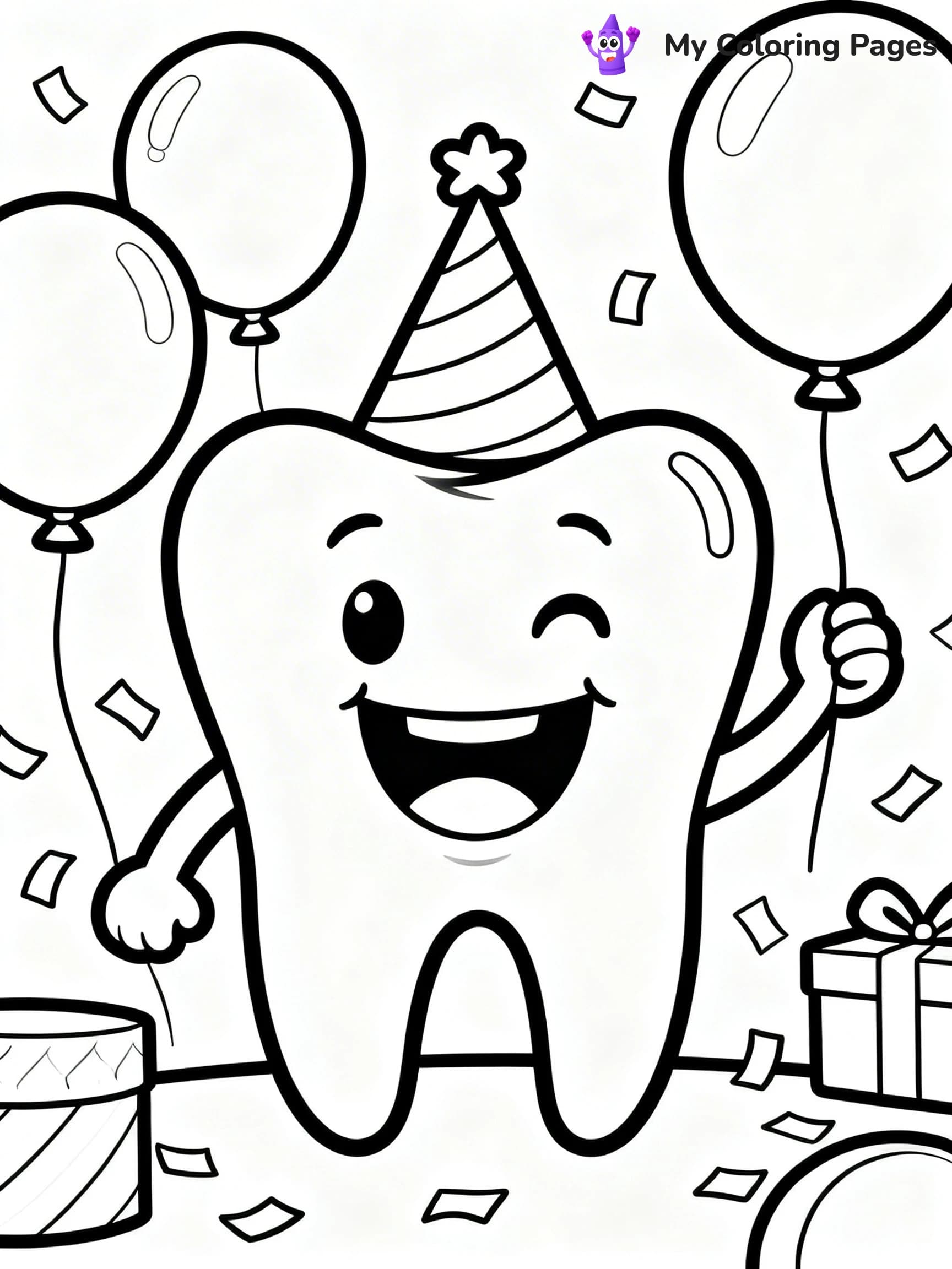 Tooth Coloring Pages - 7