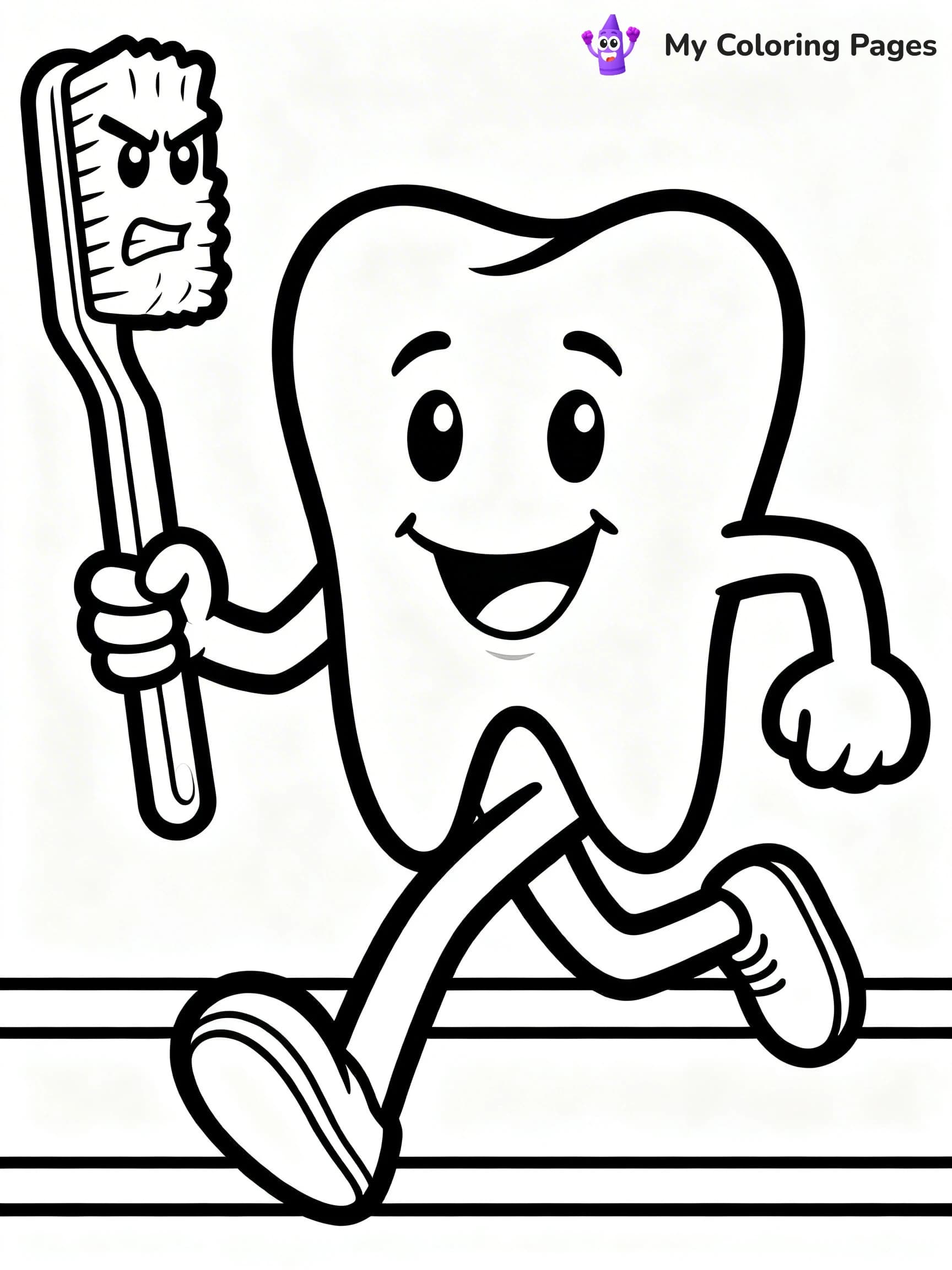 Tooth Coloring Pages - 6
