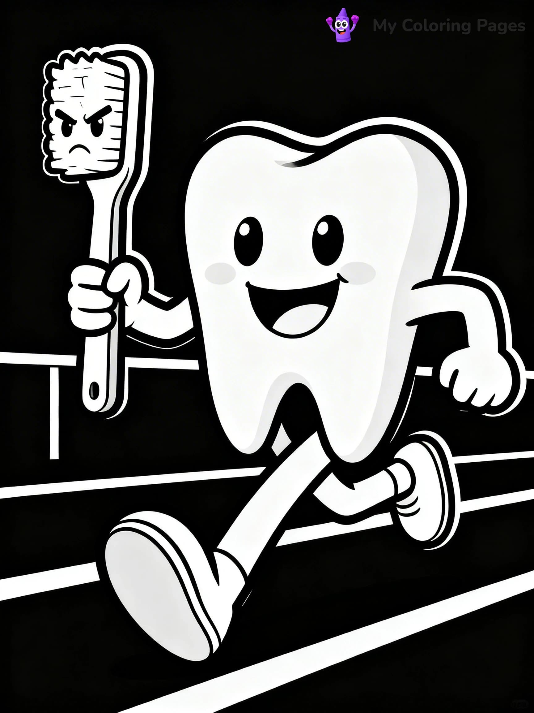 Tooth Coloring Pages - 4