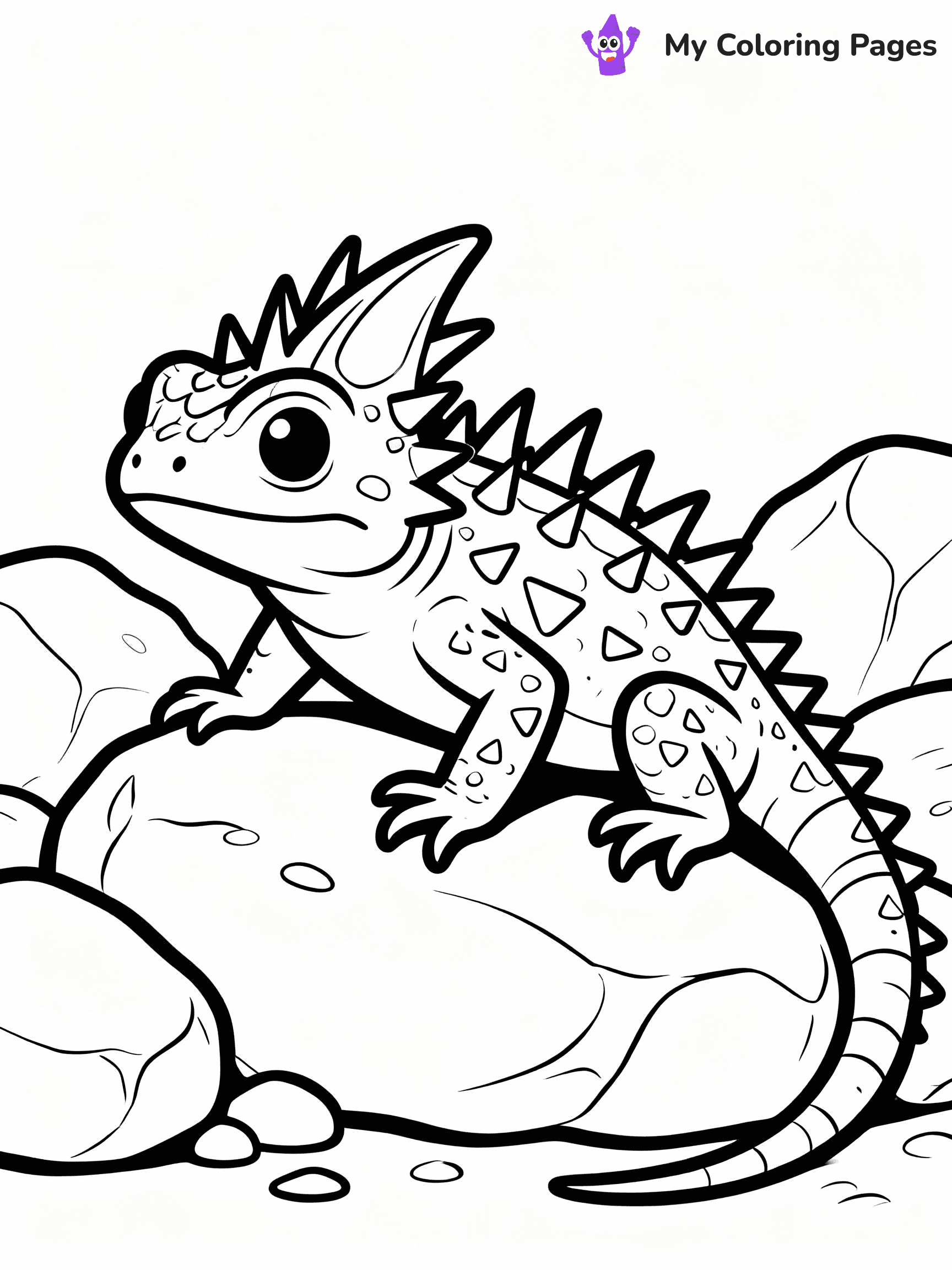 Lizard Coloring Pages - 30
