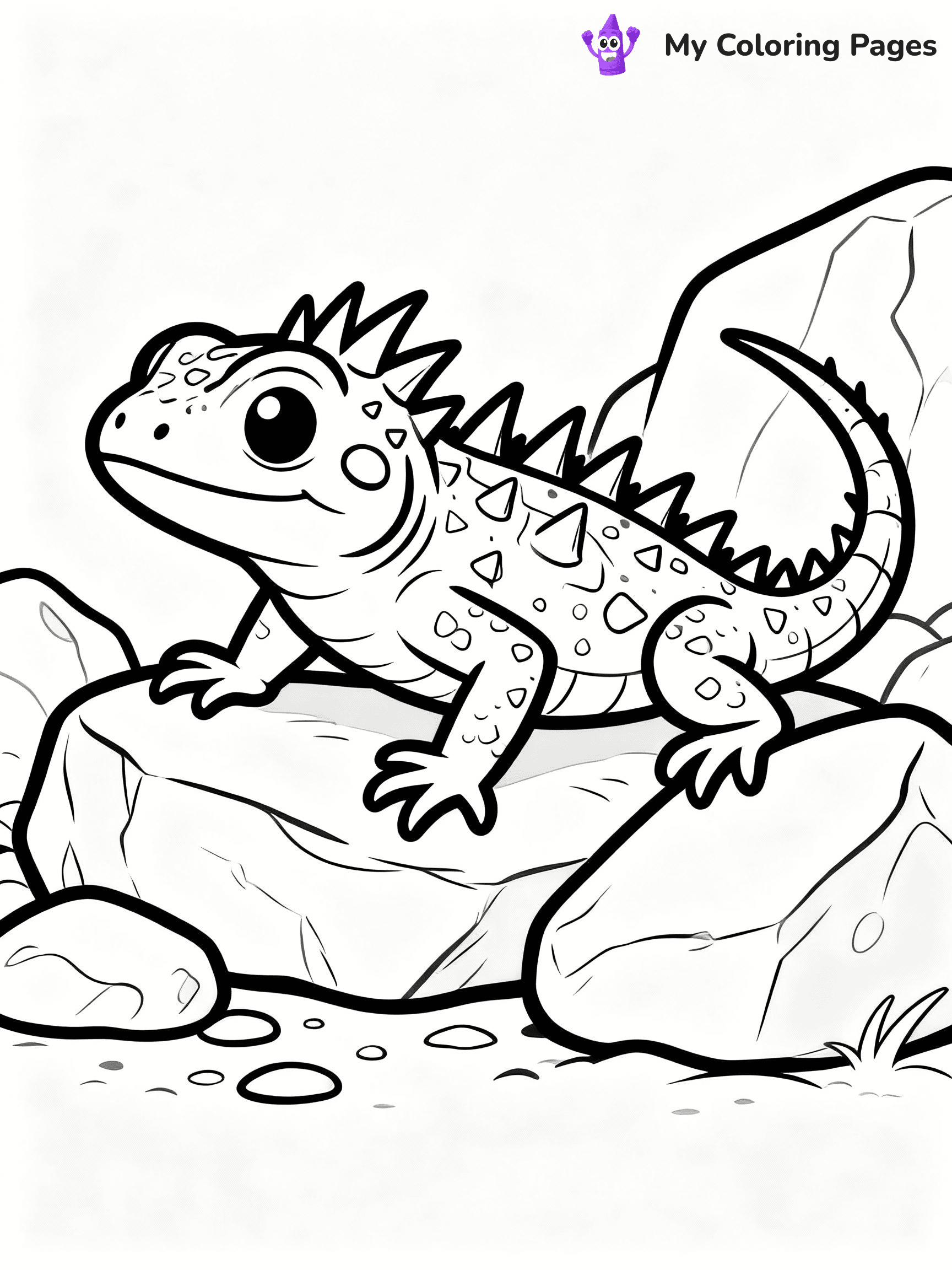 Lizard Coloring Pages - 28