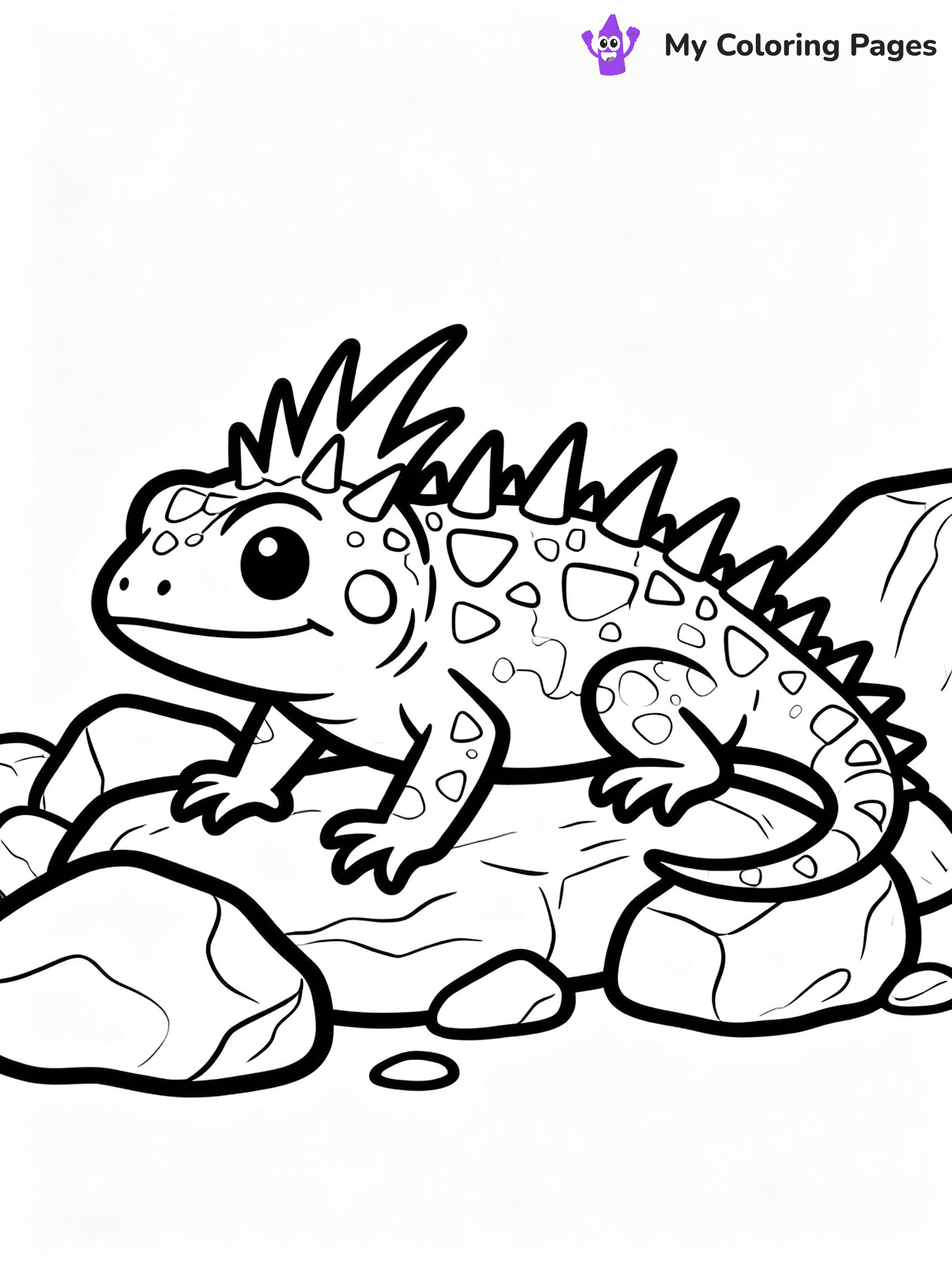 Lizard Coloring Pages - 26