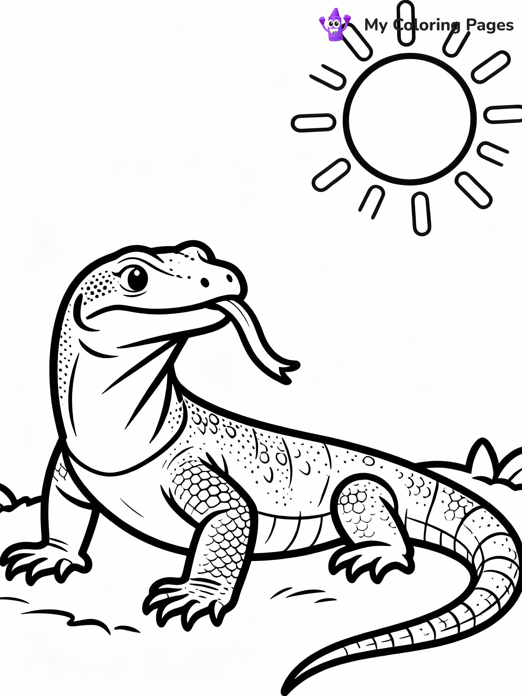 Lizard Coloring Pages - 24