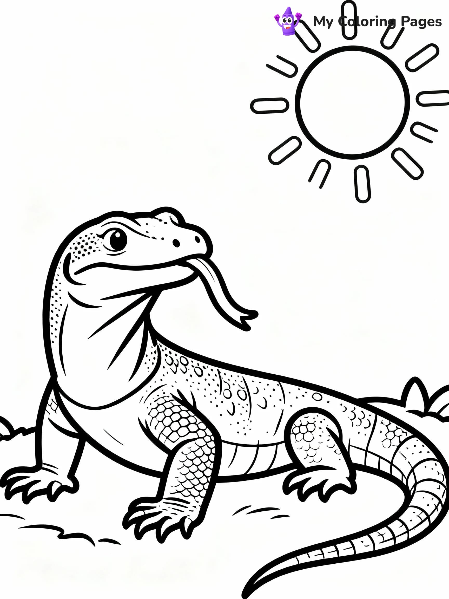 Lizard Coloring Pages - 24