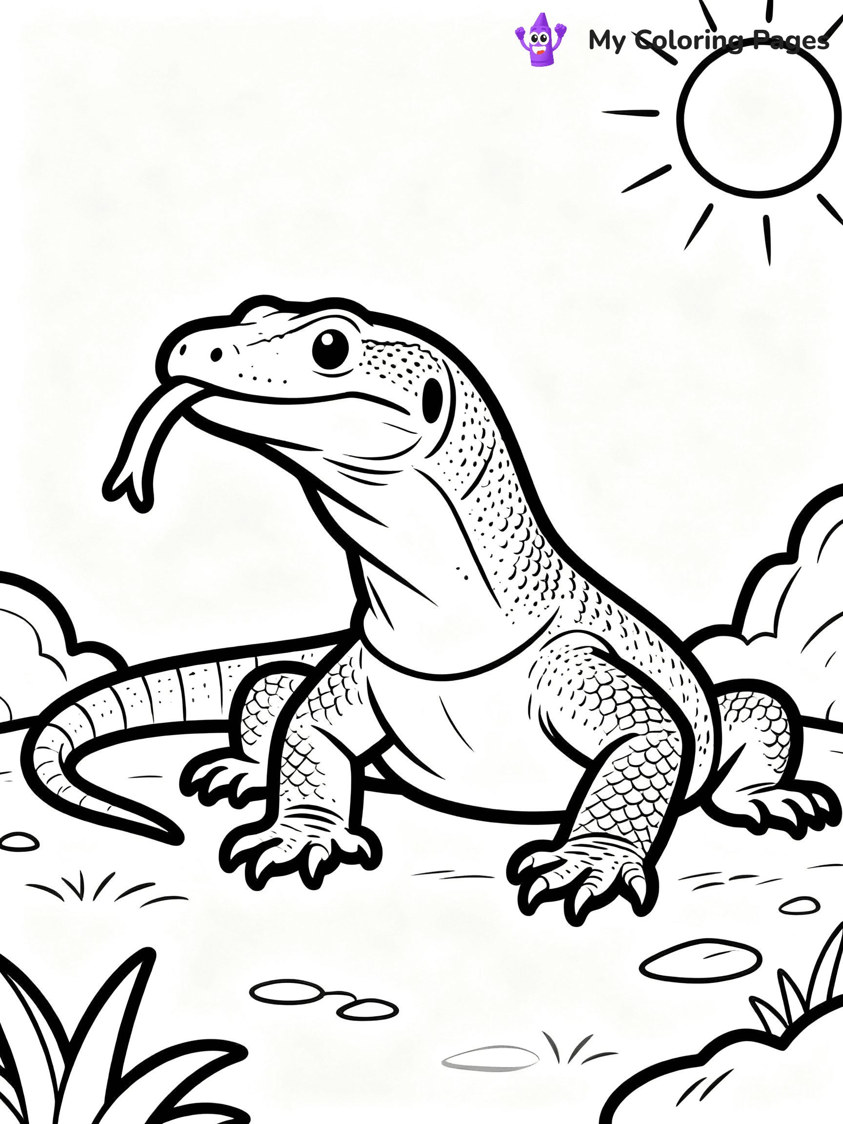 Lizard Coloring Pages - 23