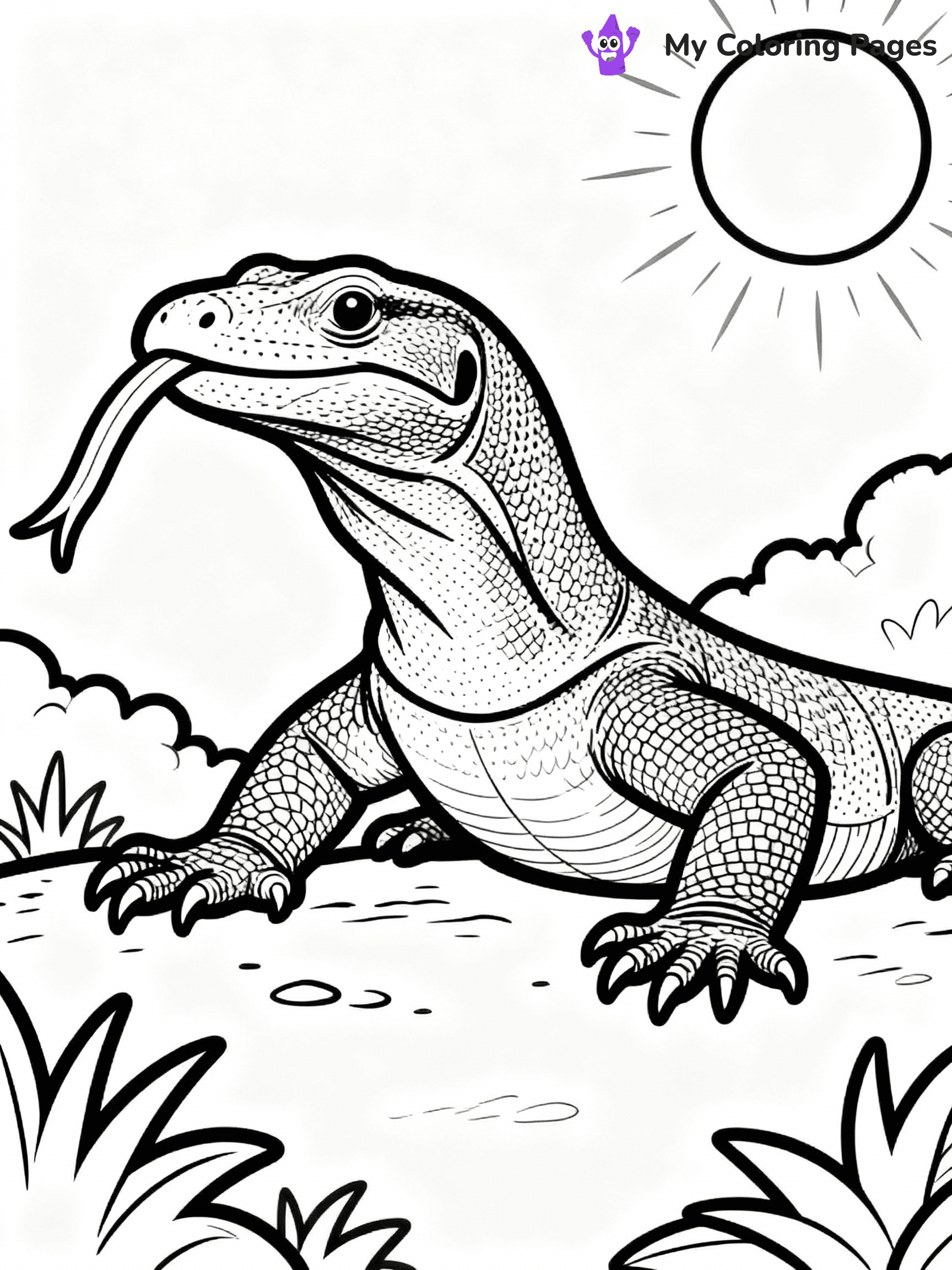 Lizard Coloring Pages - 22
