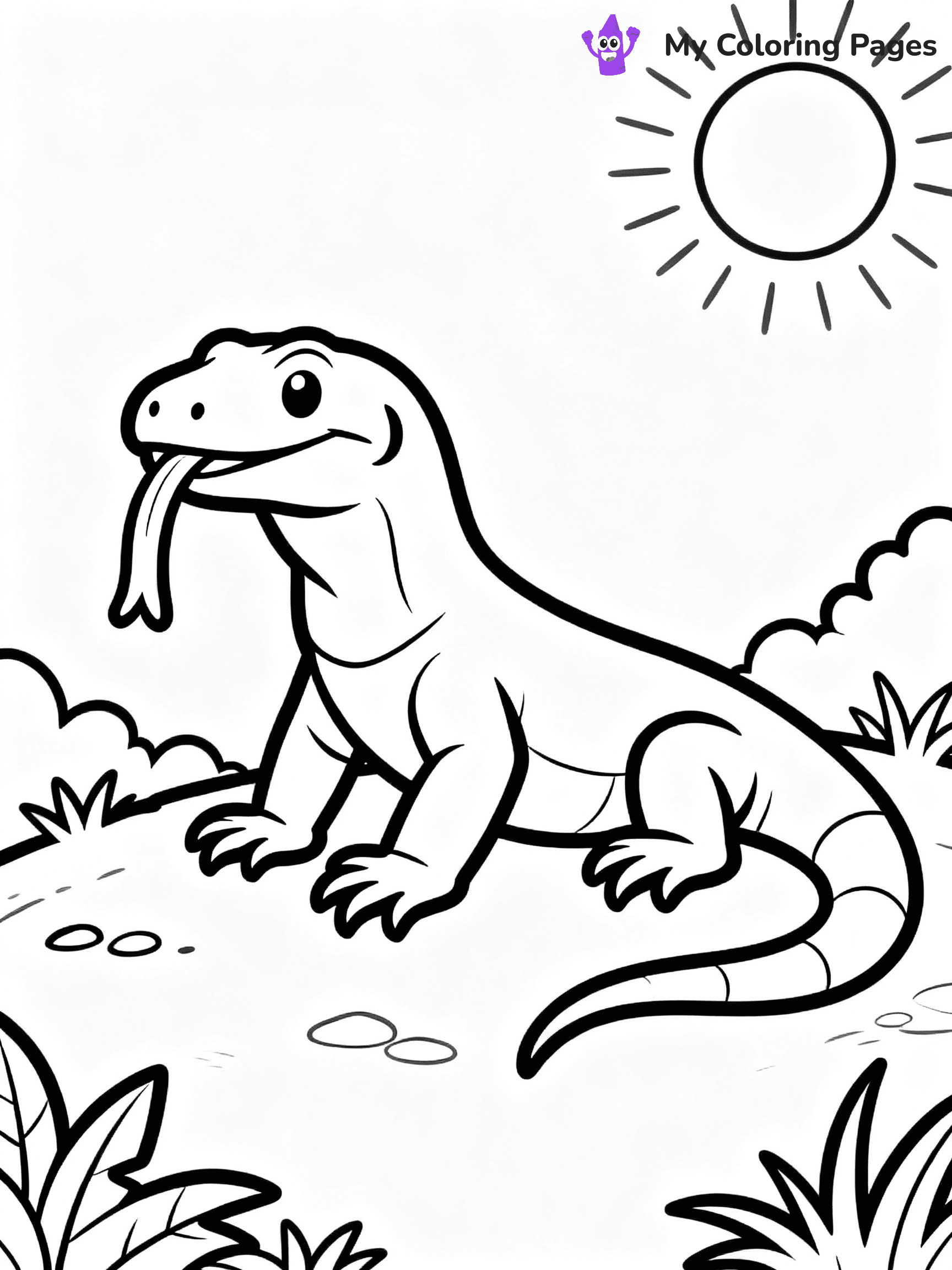 Lizard Coloring Pages - 20