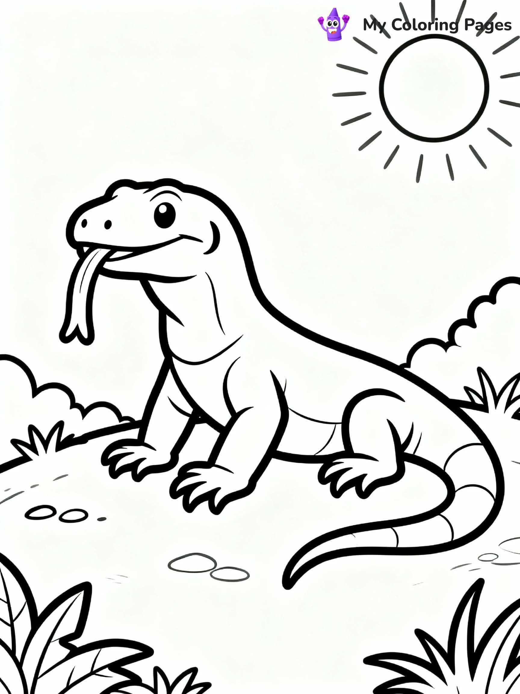 Lizard Coloring Pages - 20