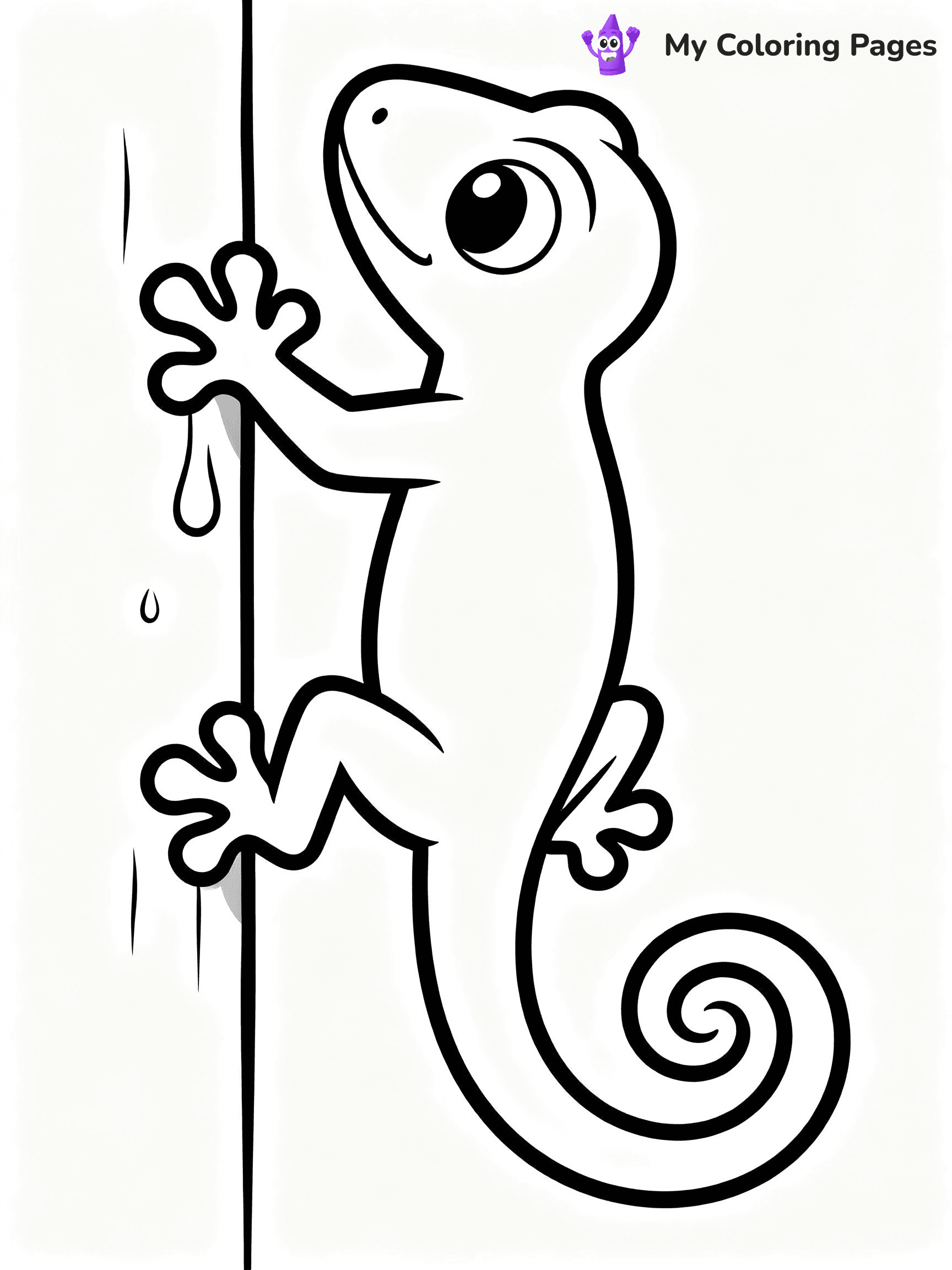 Lizard Coloring Pages - 12