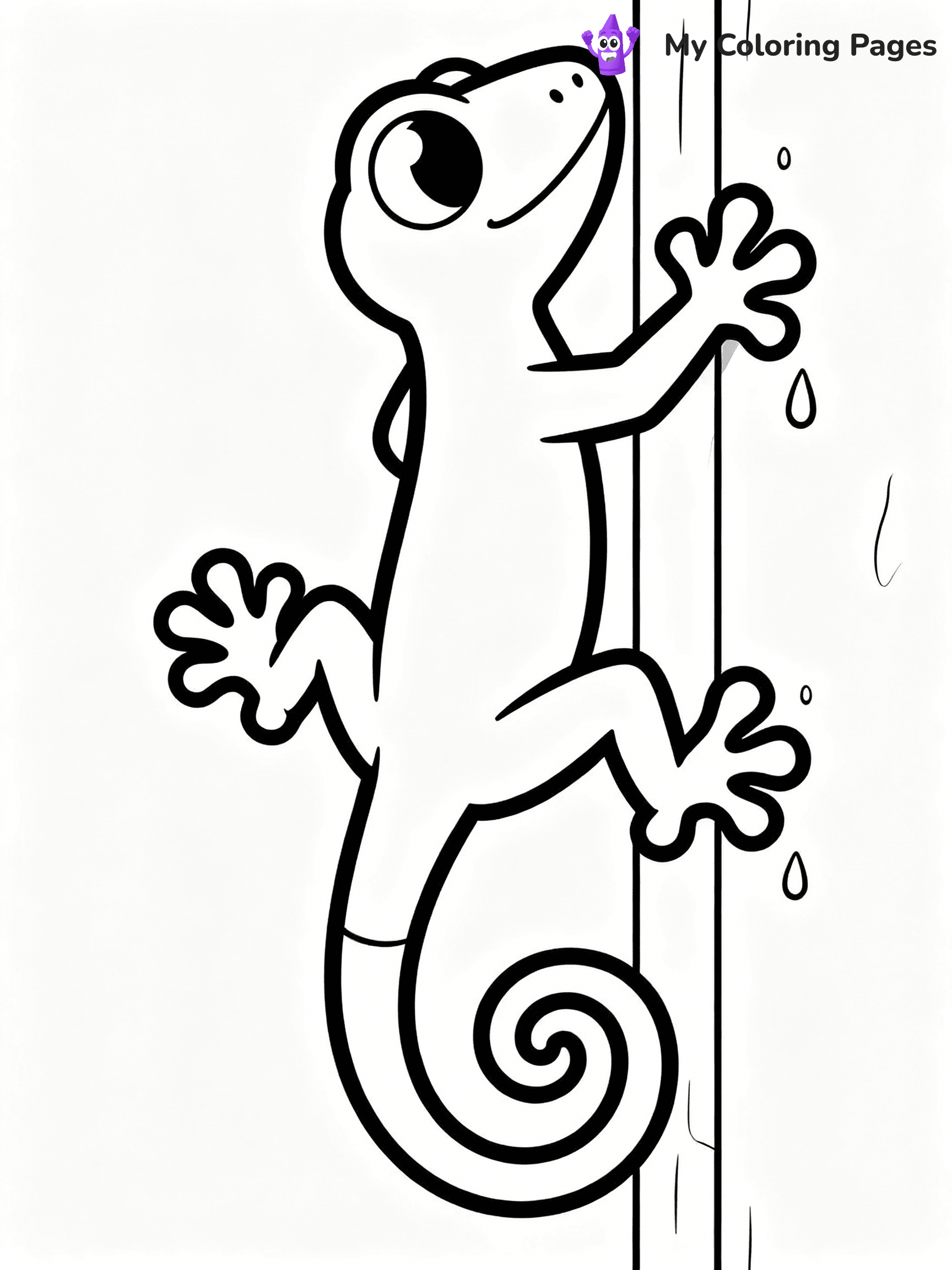 Lizard Coloring Pages - 11