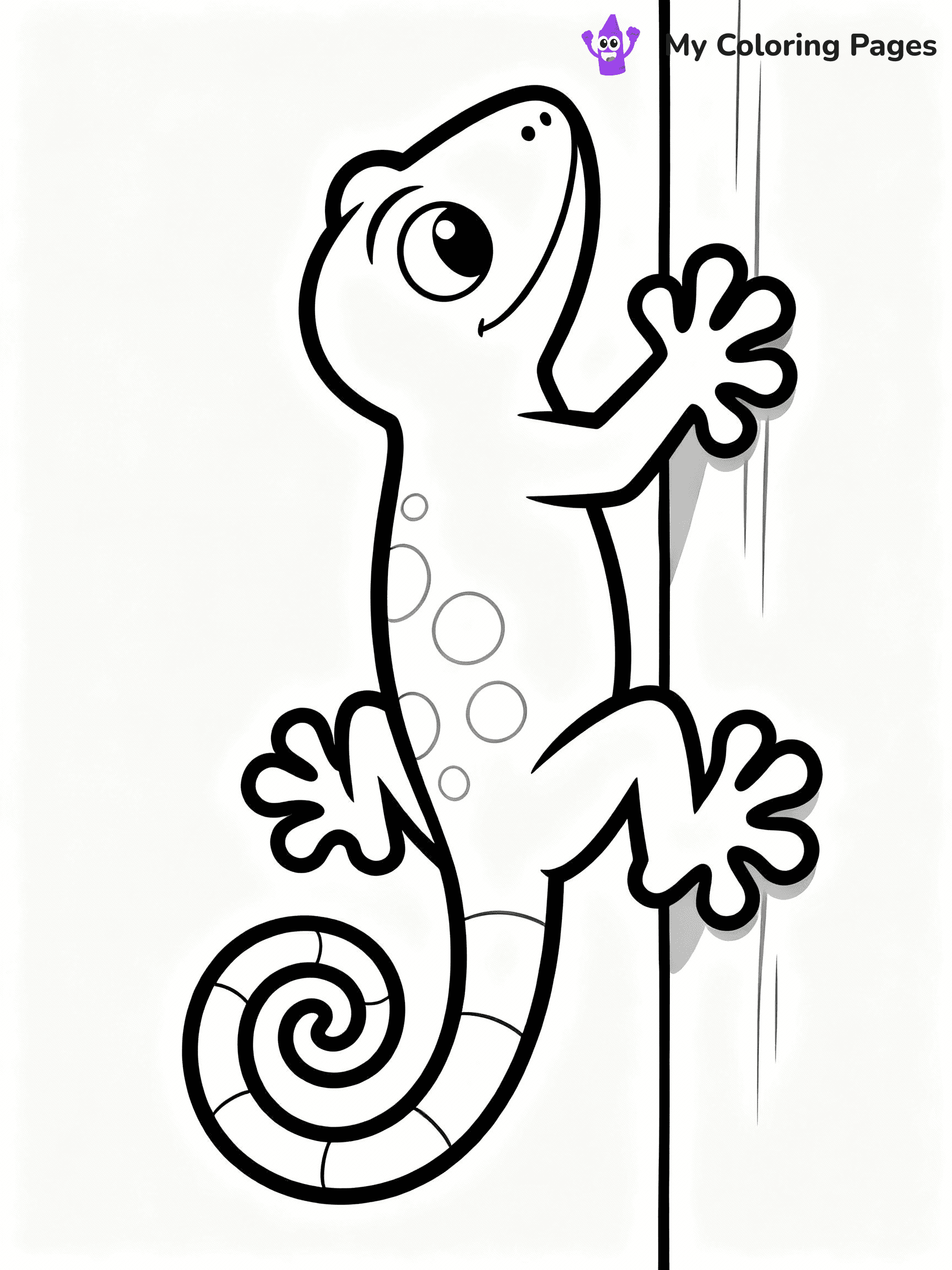 Lizard Coloring Pages - 8