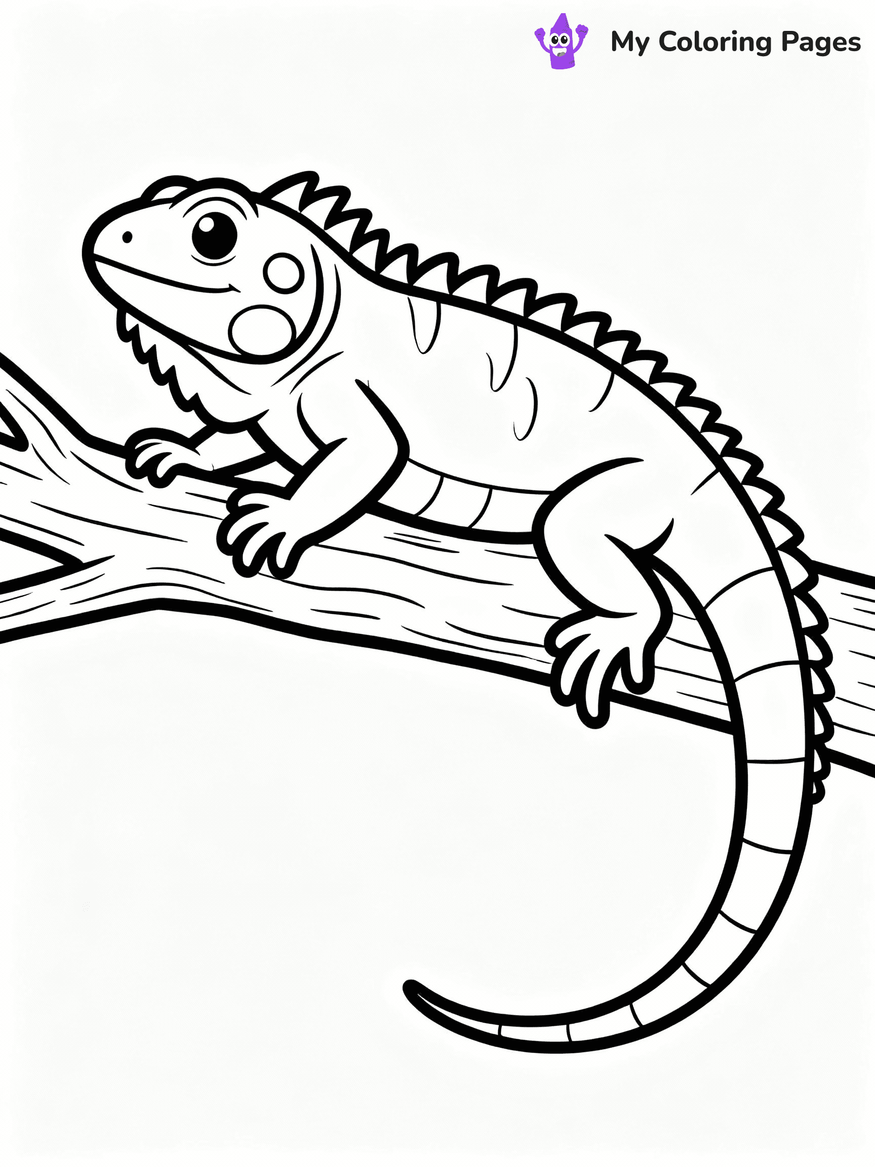 Lizard Coloring Pages - 6