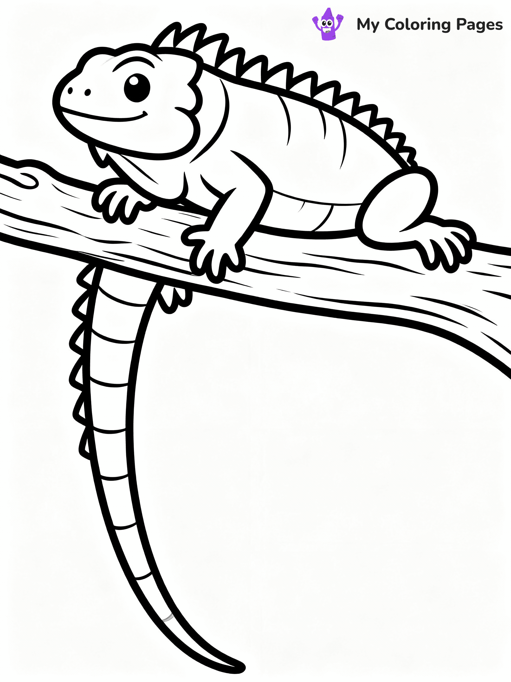 Lizard Coloring Pages - 4
