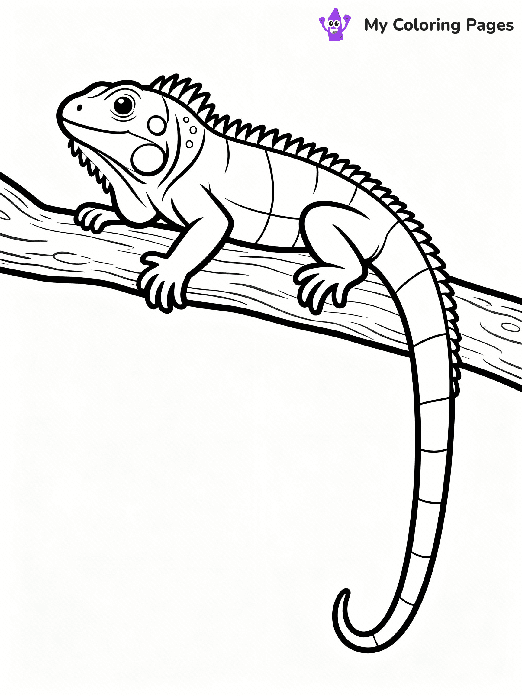Lizard Coloring Pages - 3
