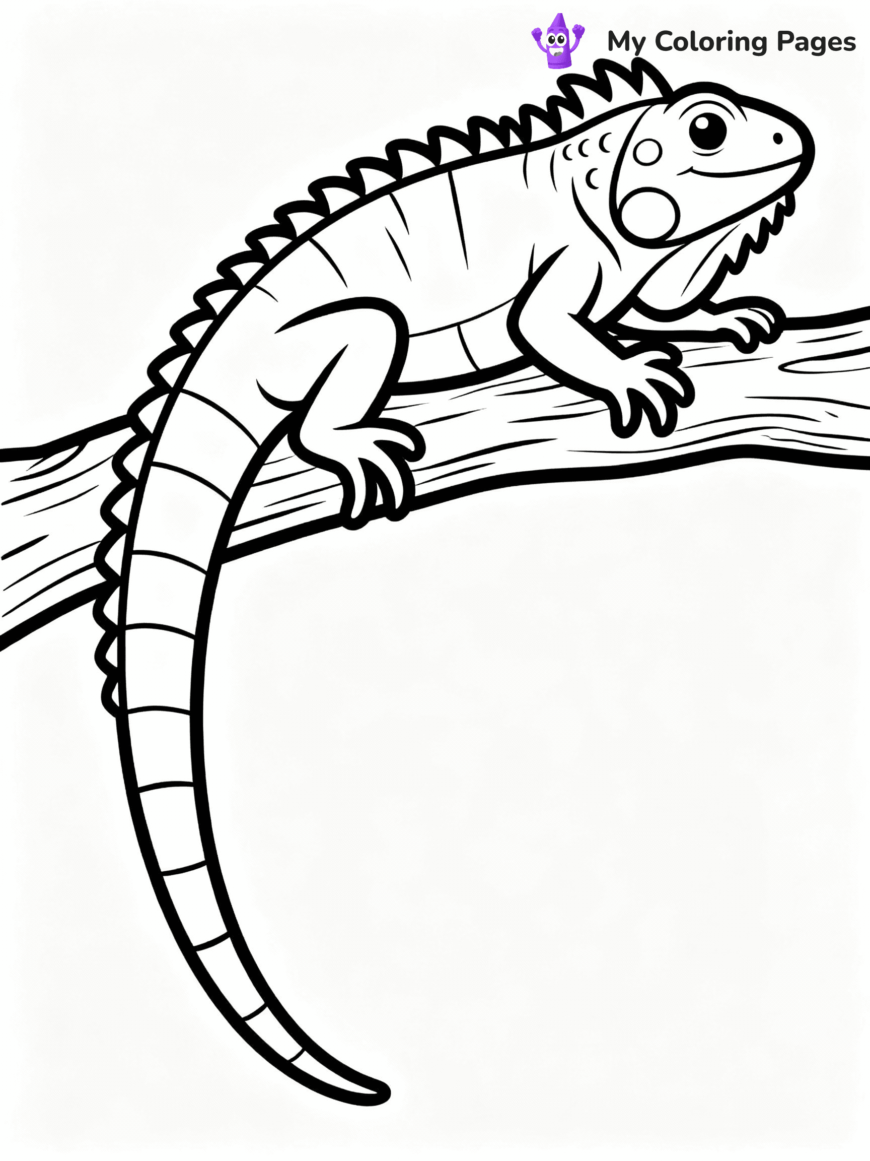 Lizard Coloring Pages - 1