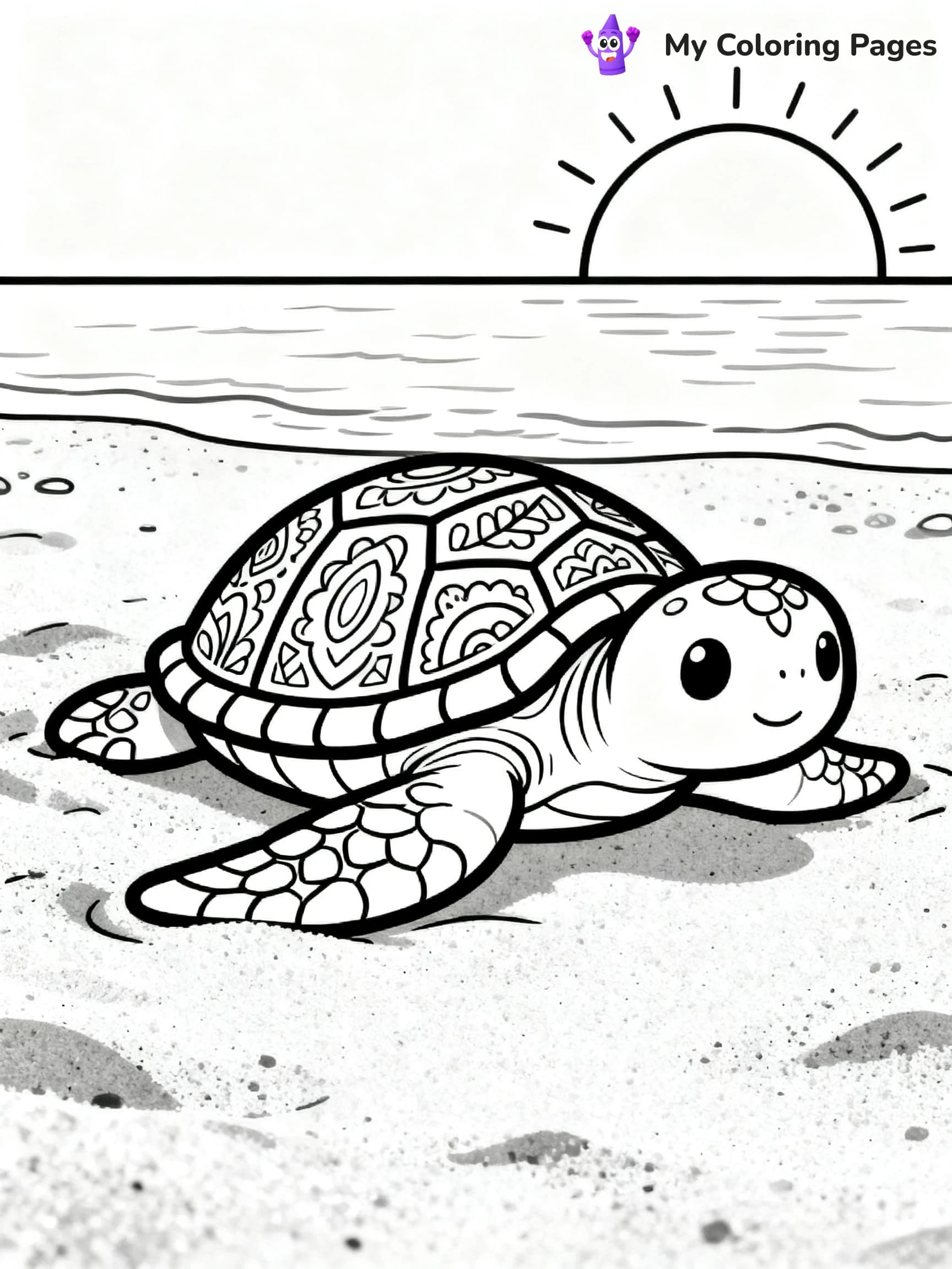 Mandala Turtle Coloring Pages - 22