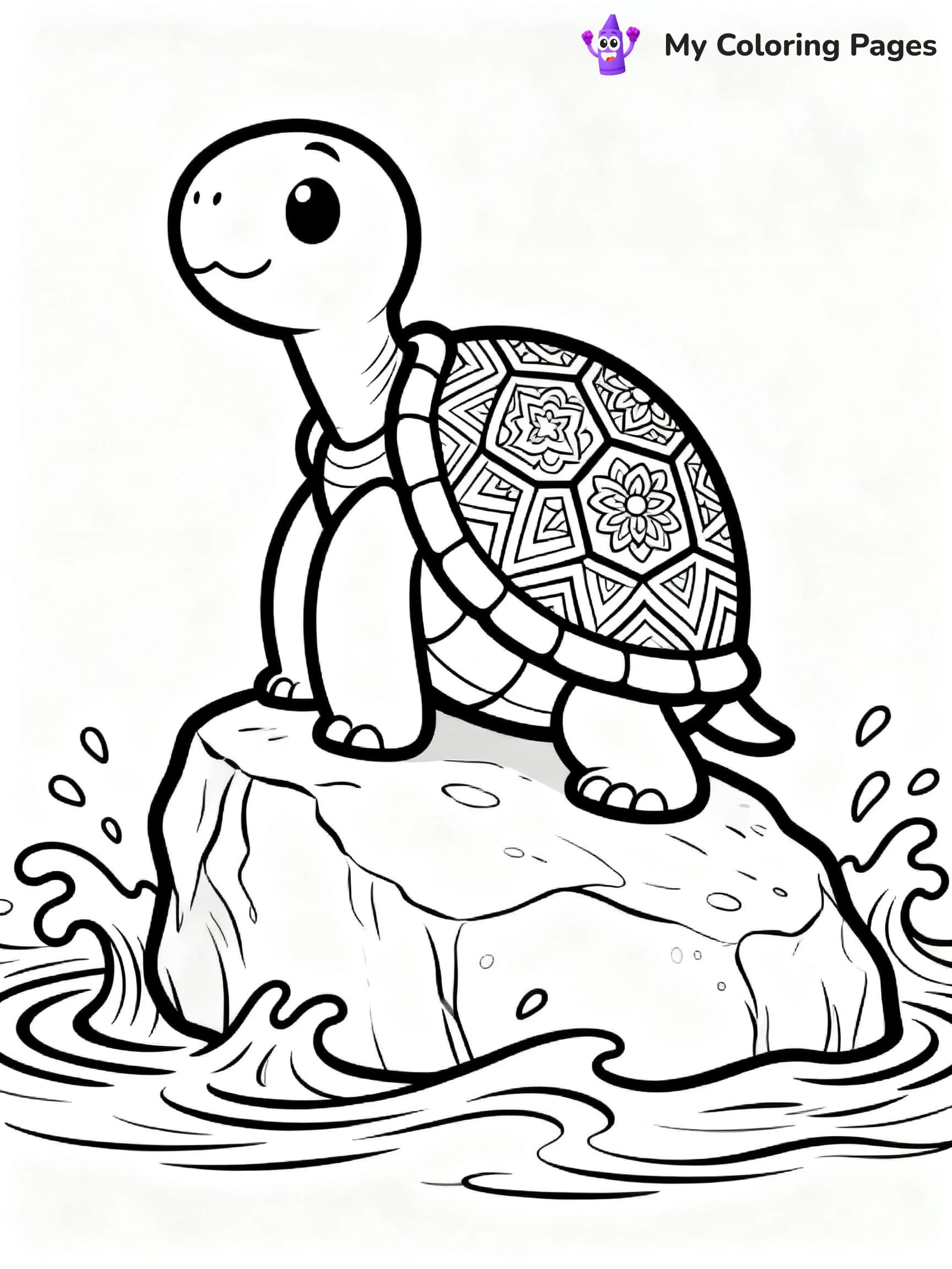 Mandala Turtle Coloring Pages - 5