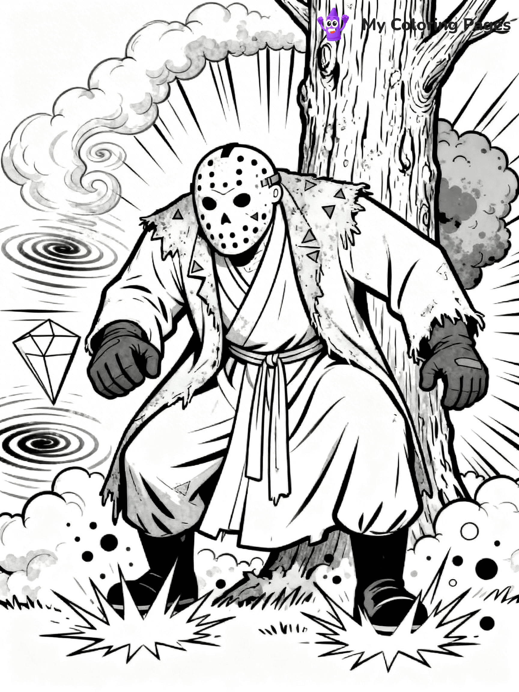 Jason Coloring Pages - 7