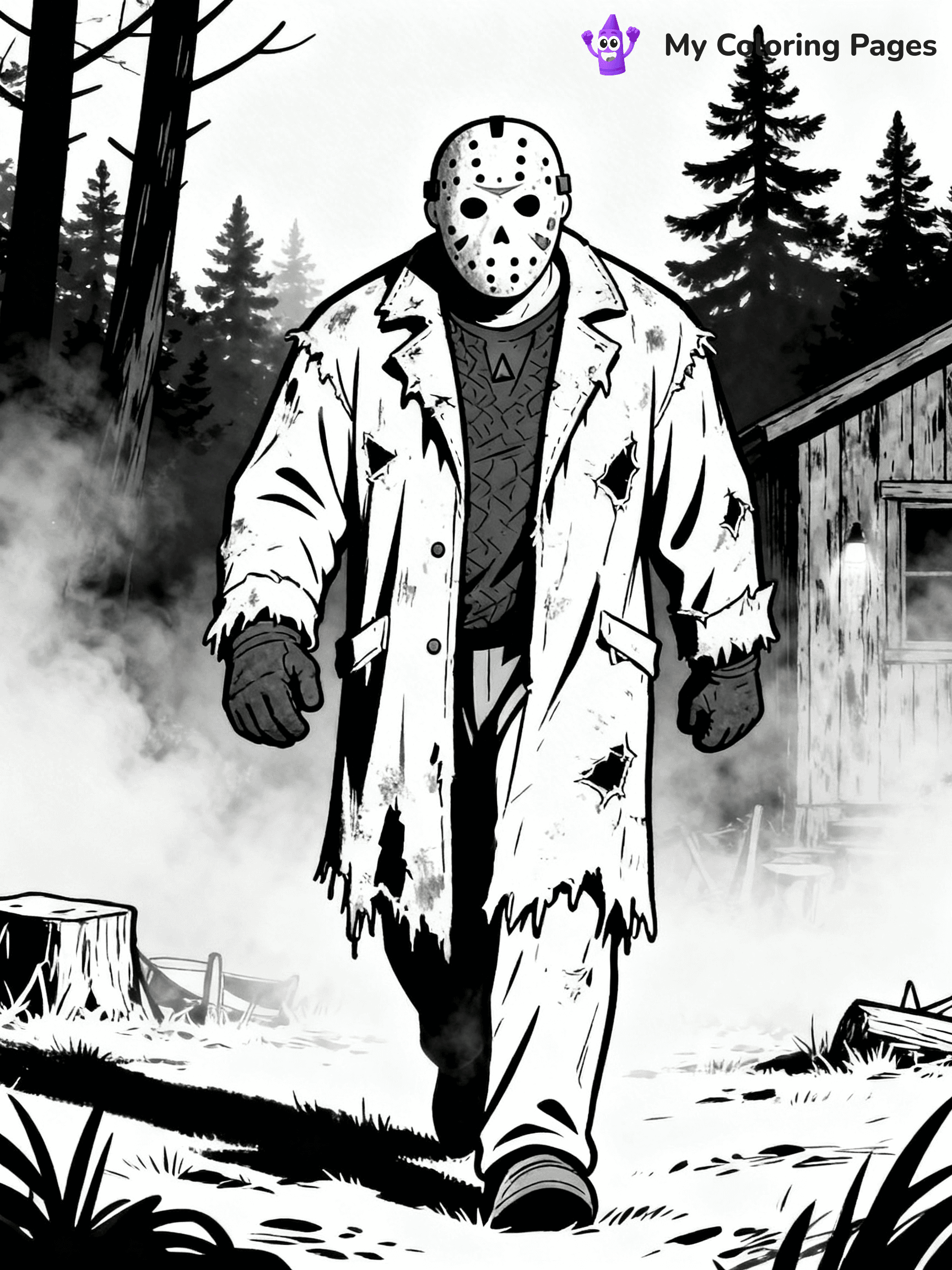 Jason Coloring Pages - 4