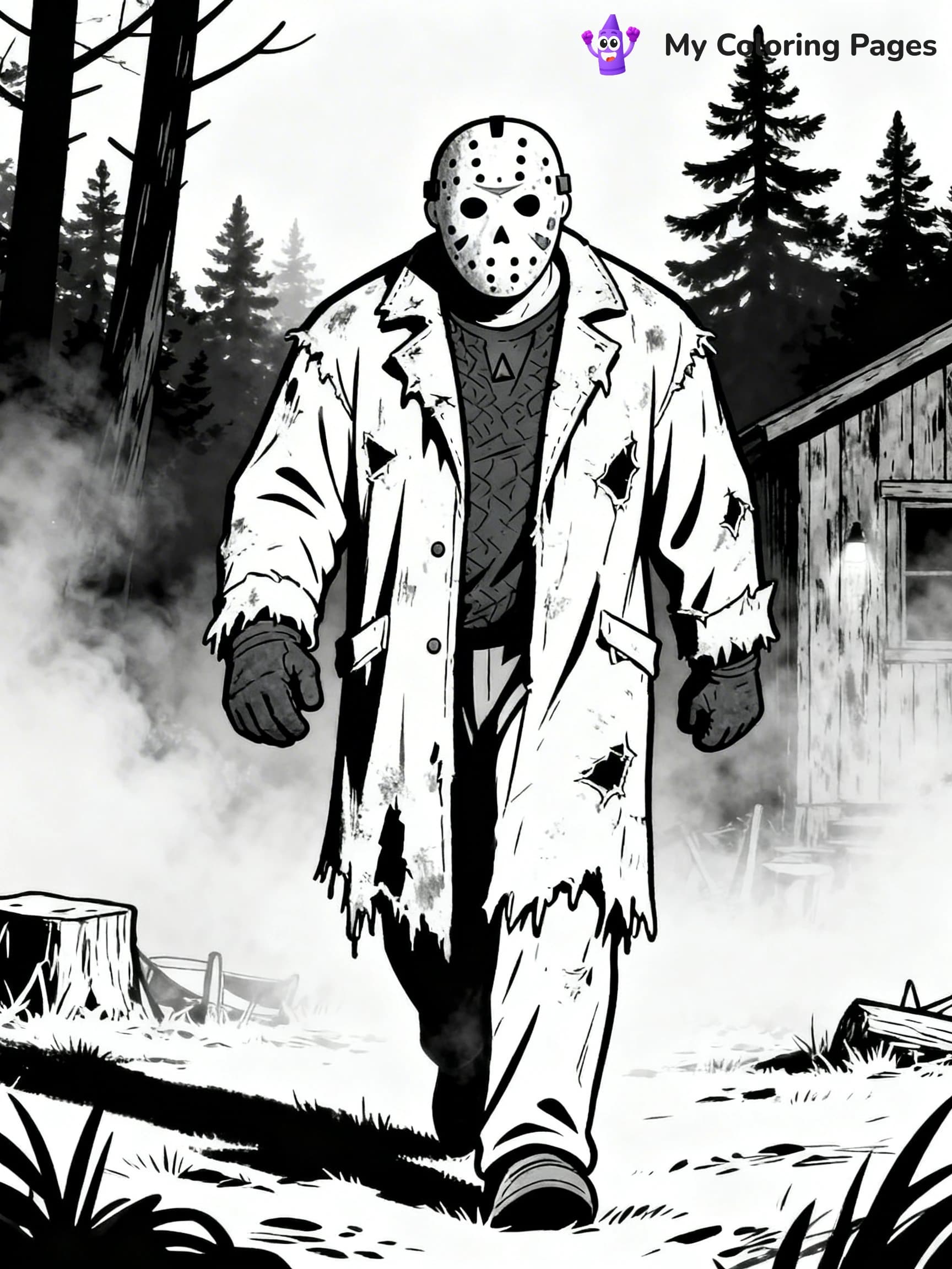 Jason Coloring Pages - 4