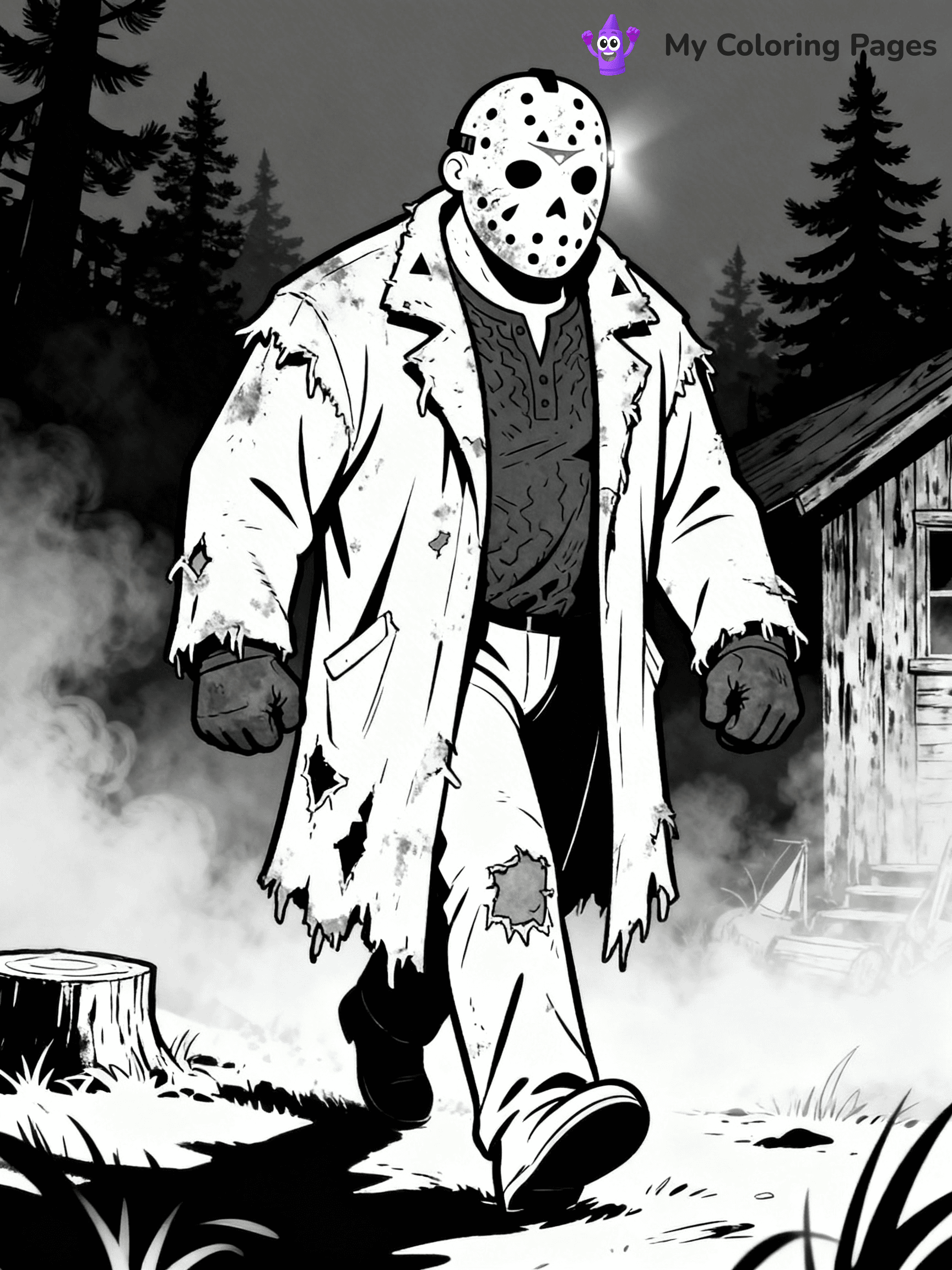 Jason Coloring Pages - 2