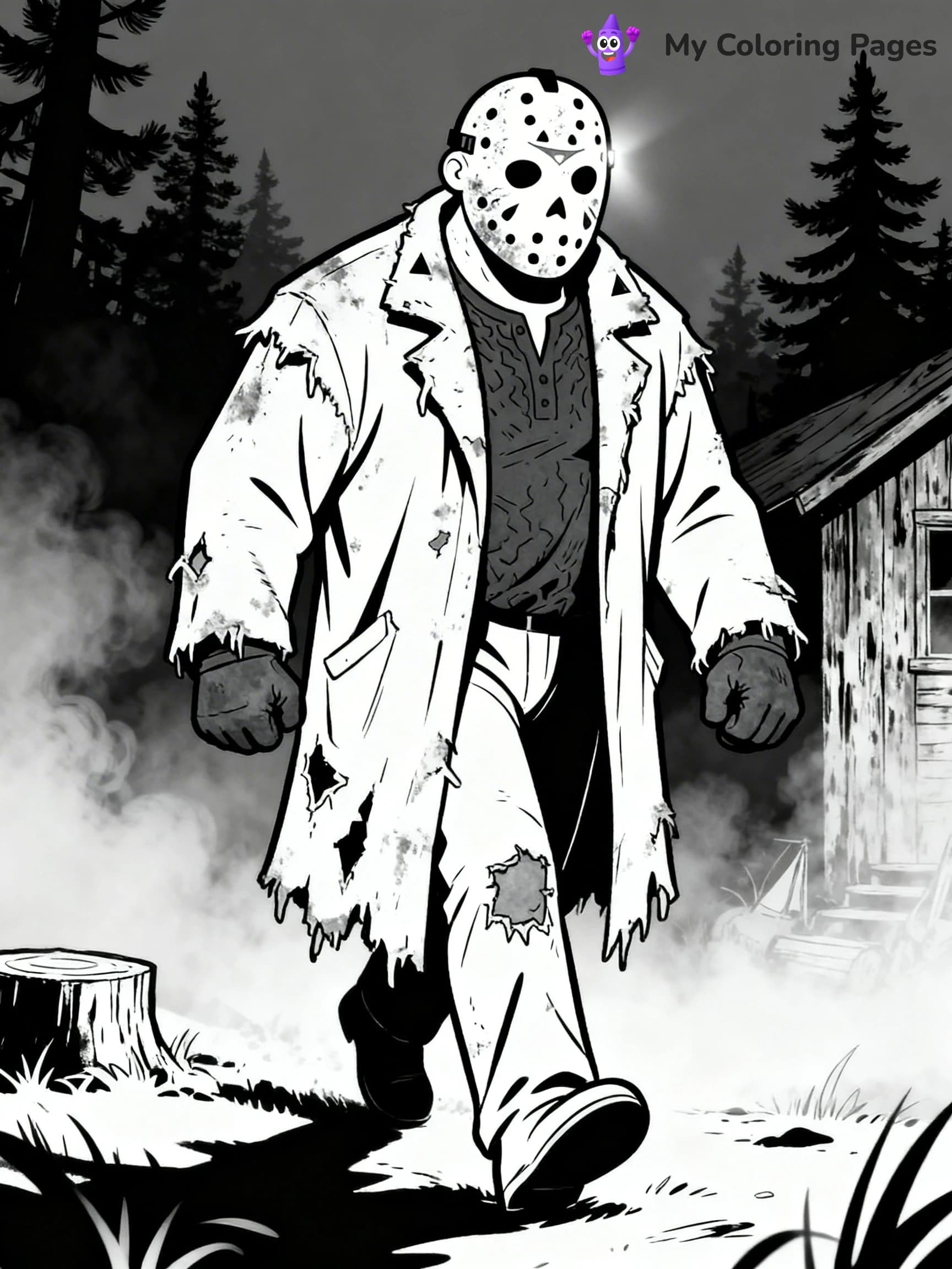 Jason Coloring Pages - 2