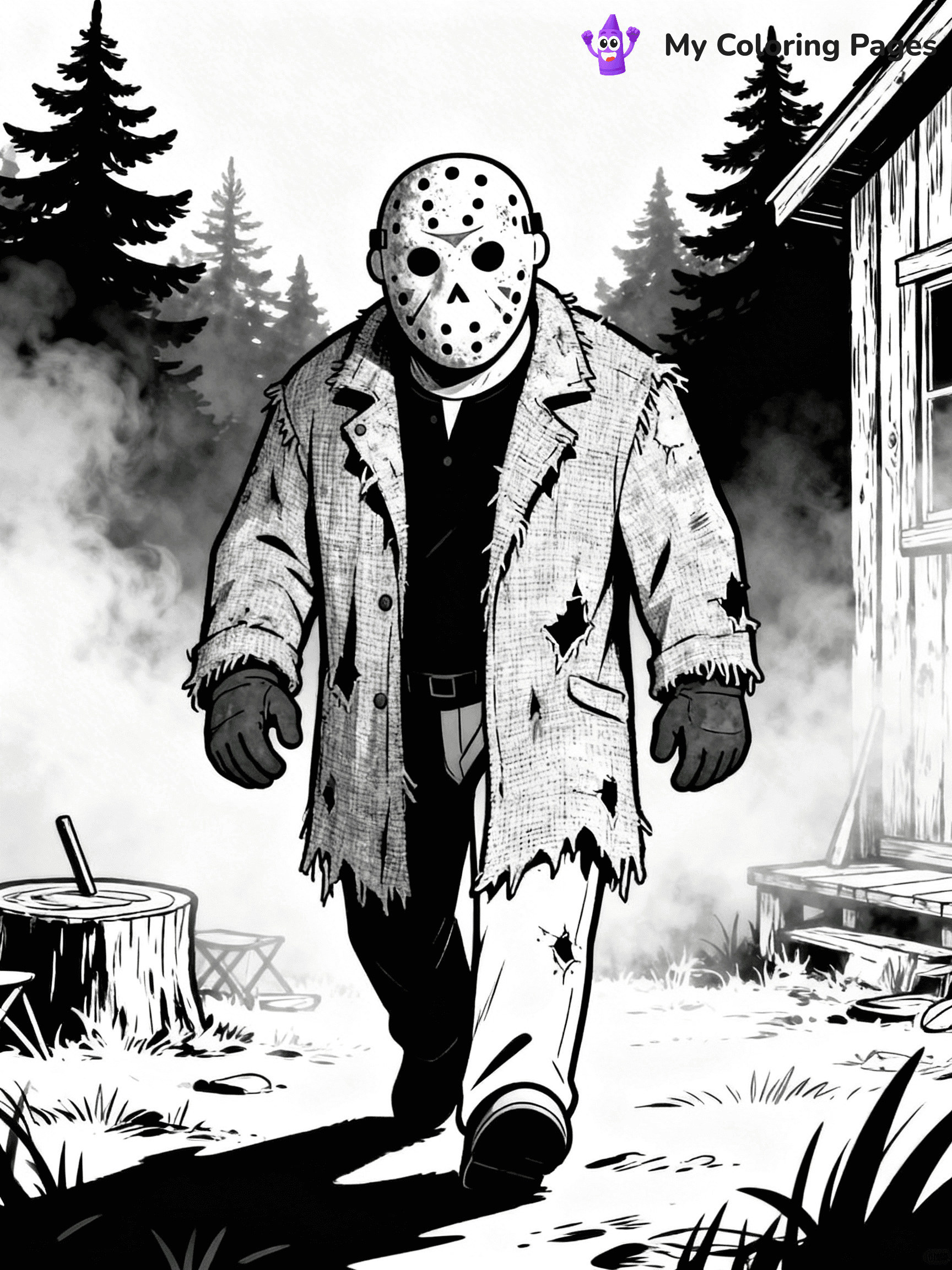 Jason Coloring Pages - 1