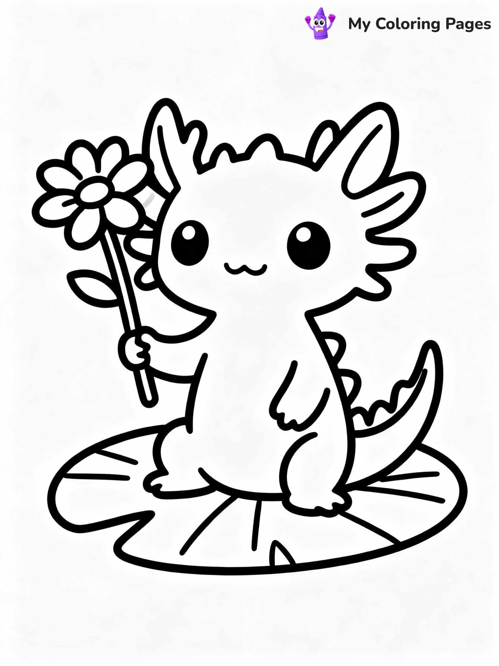 Axolotl Coloring Pages - 23