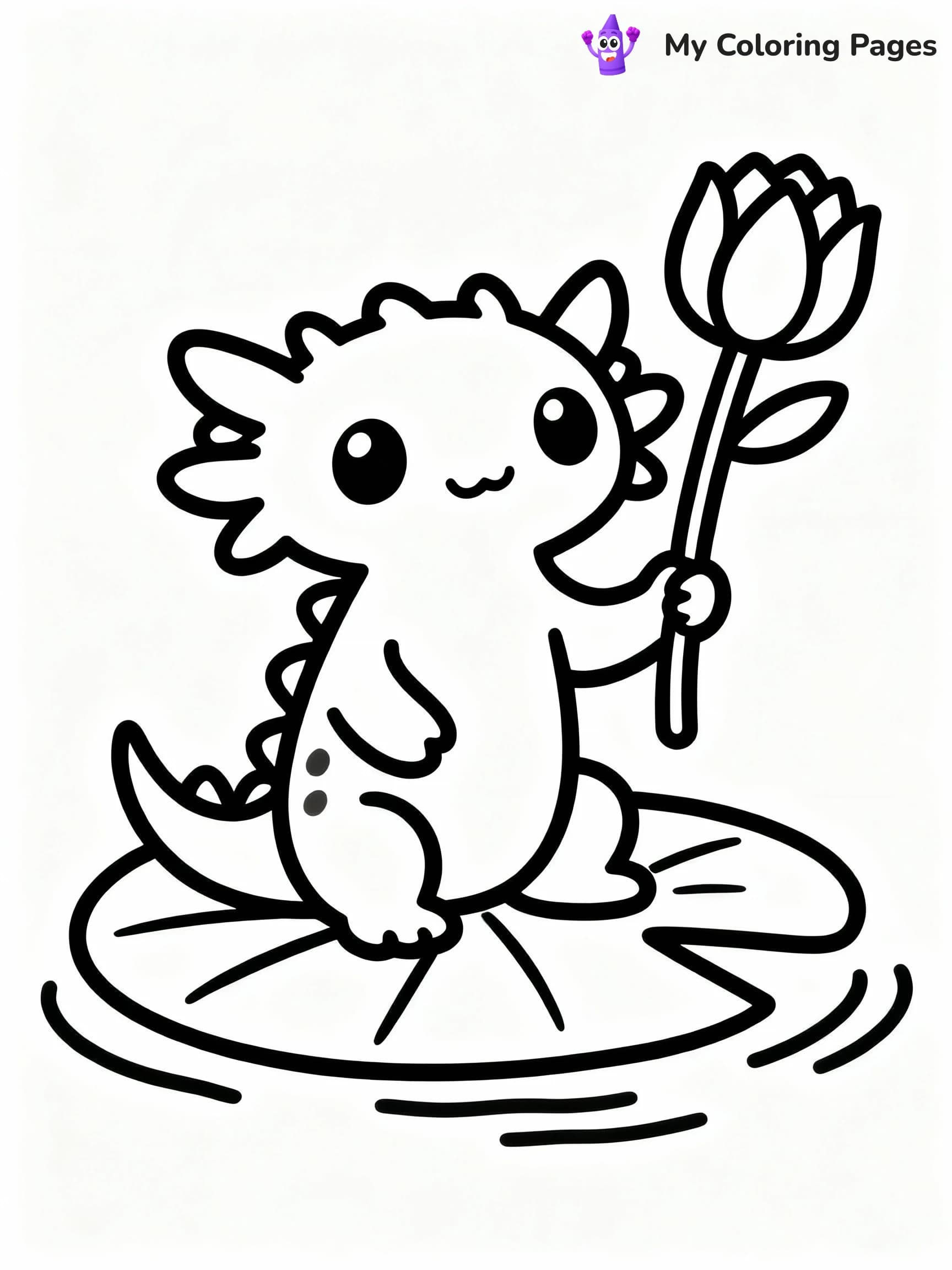 Axolotl Coloring Pages - 21