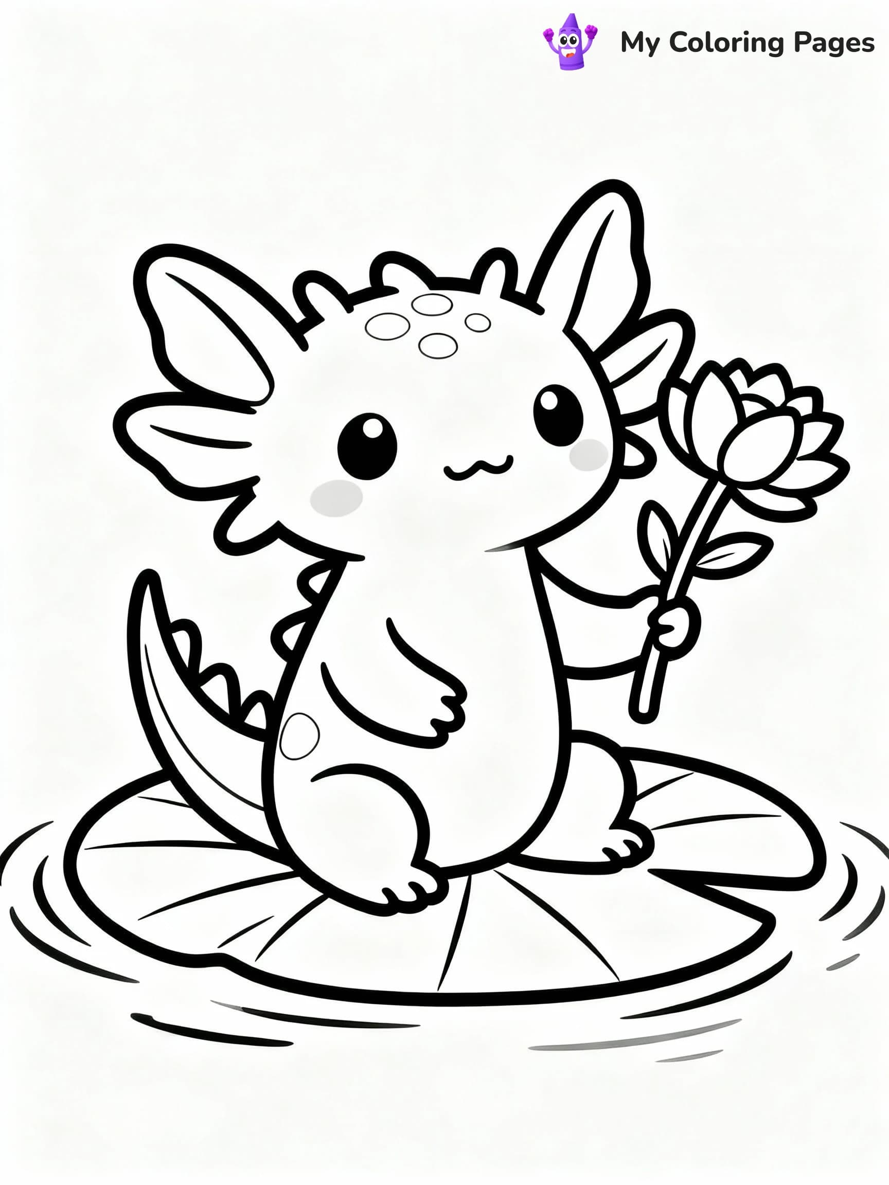 Axolotl Coloring Pages - 20