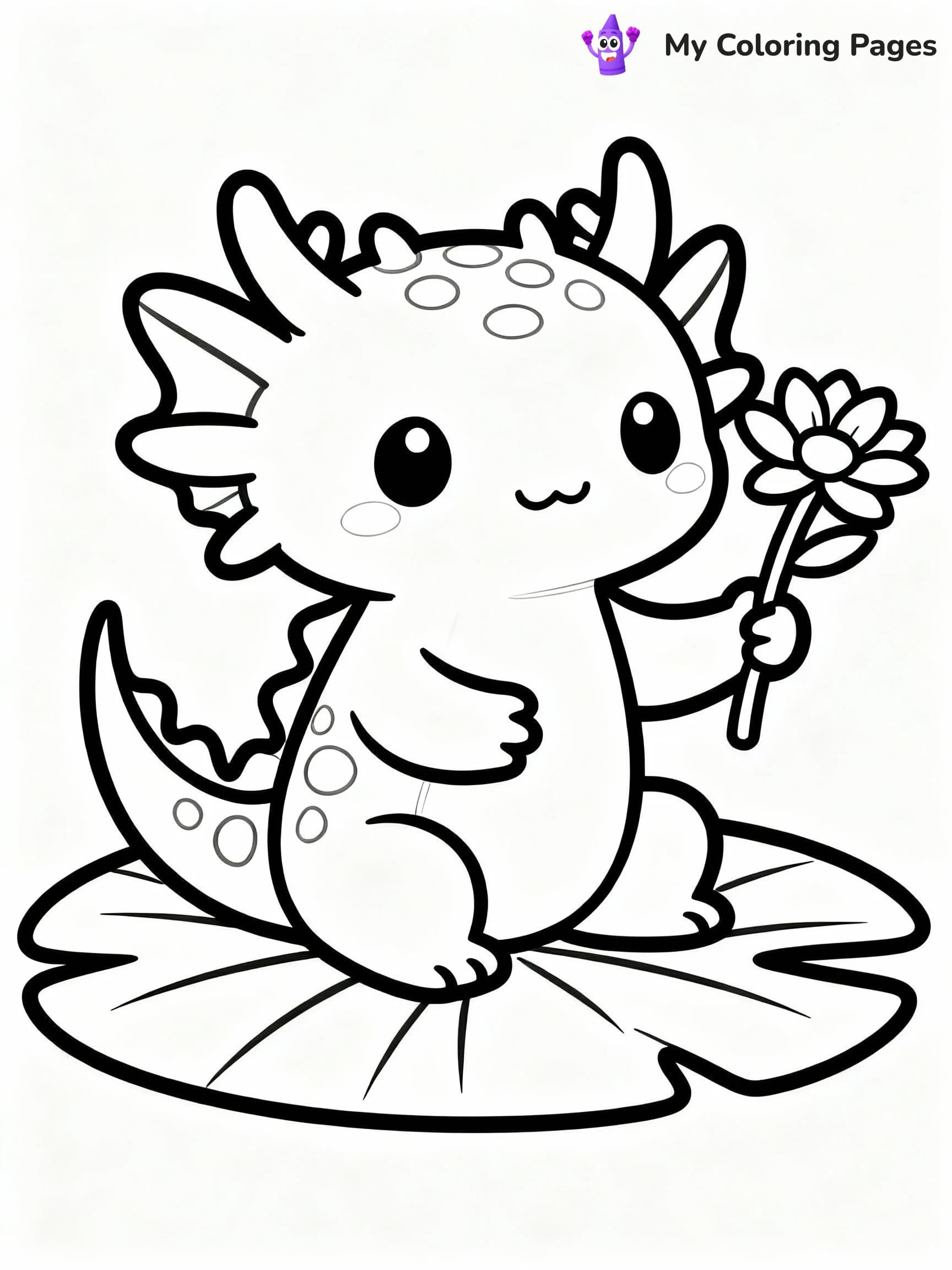 Axolotl Coloring Pages - 18