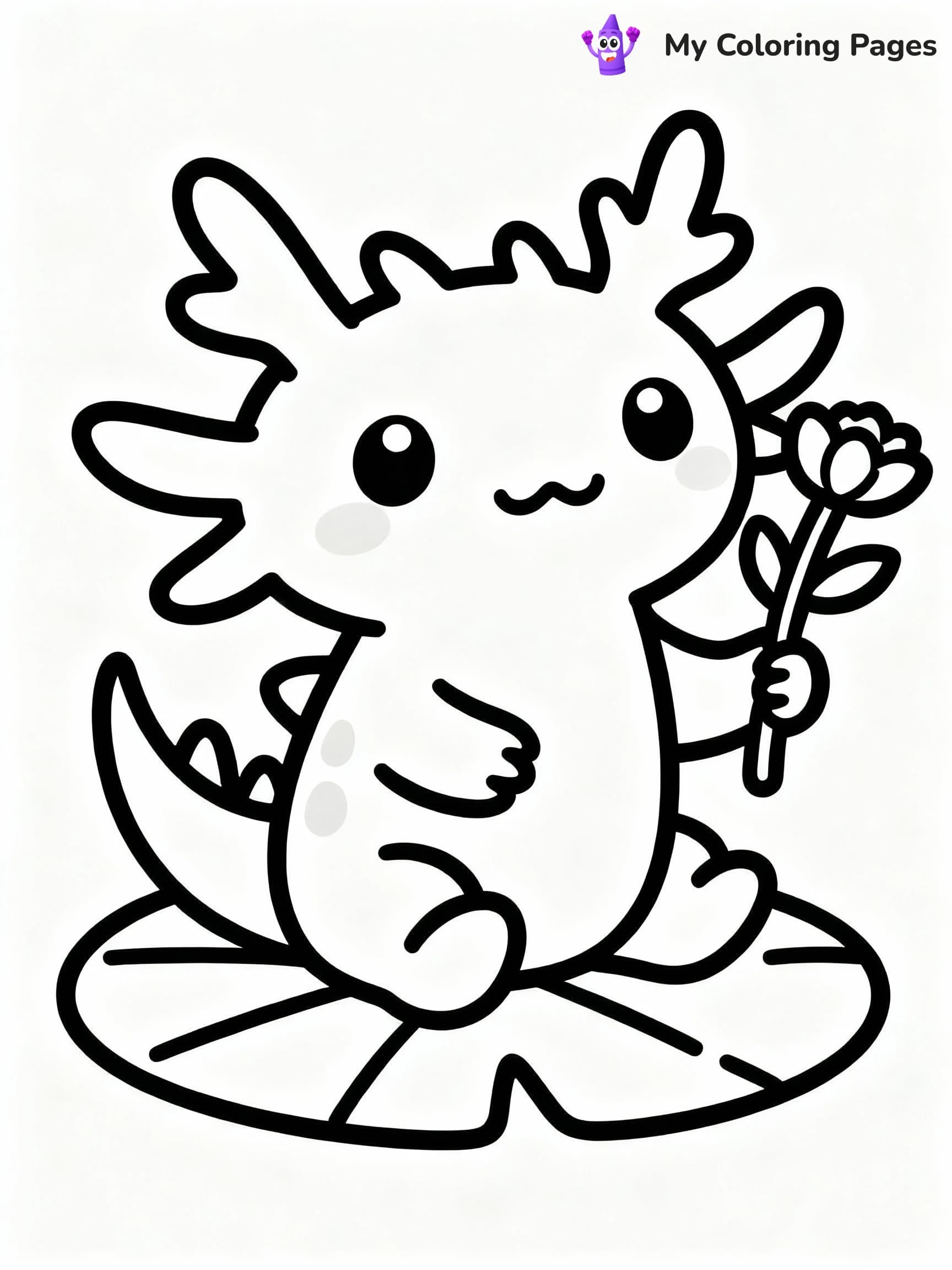 Axolotl Coloring Pages - 17