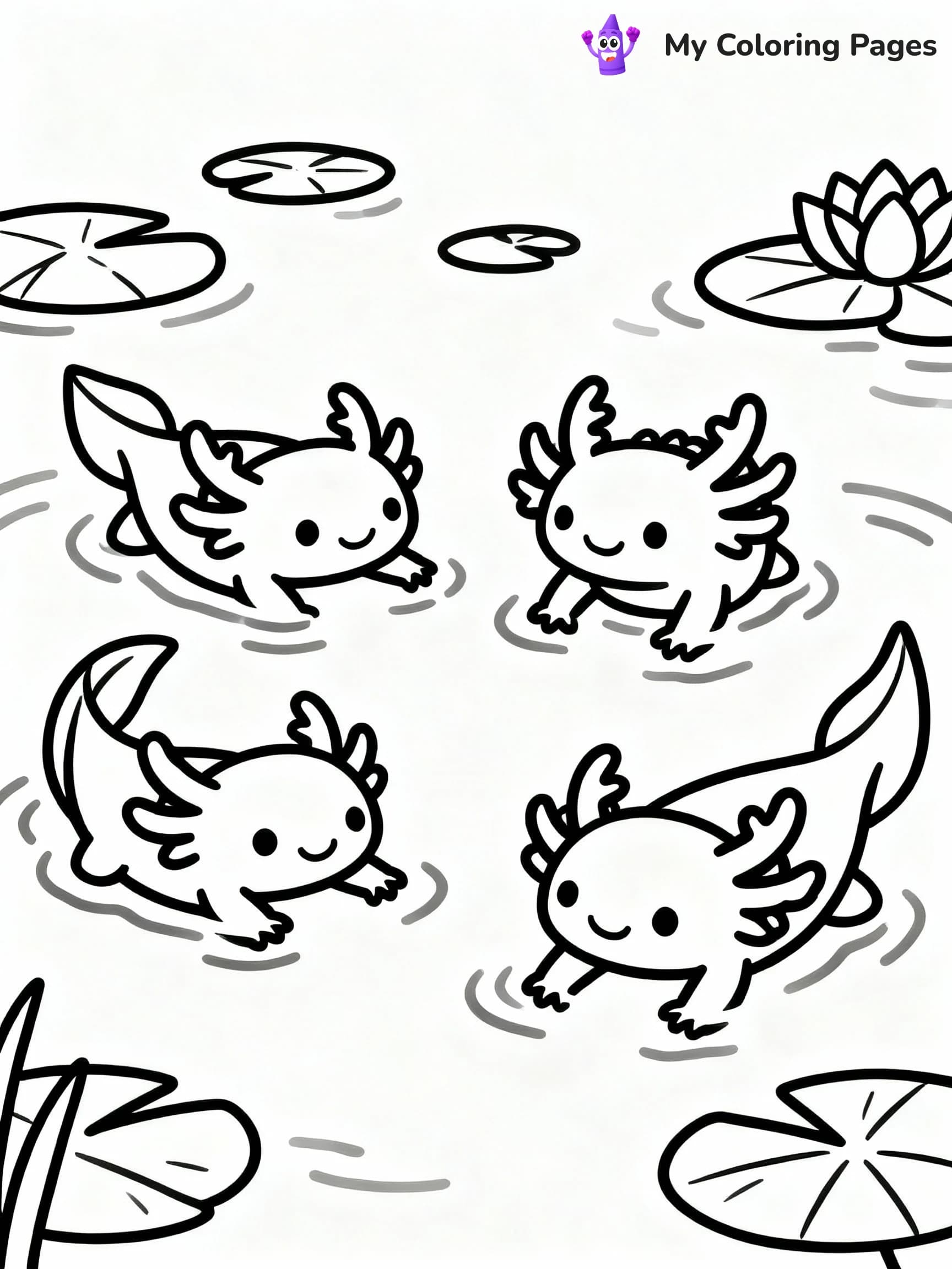 Axolotl Coloring Pages - 13