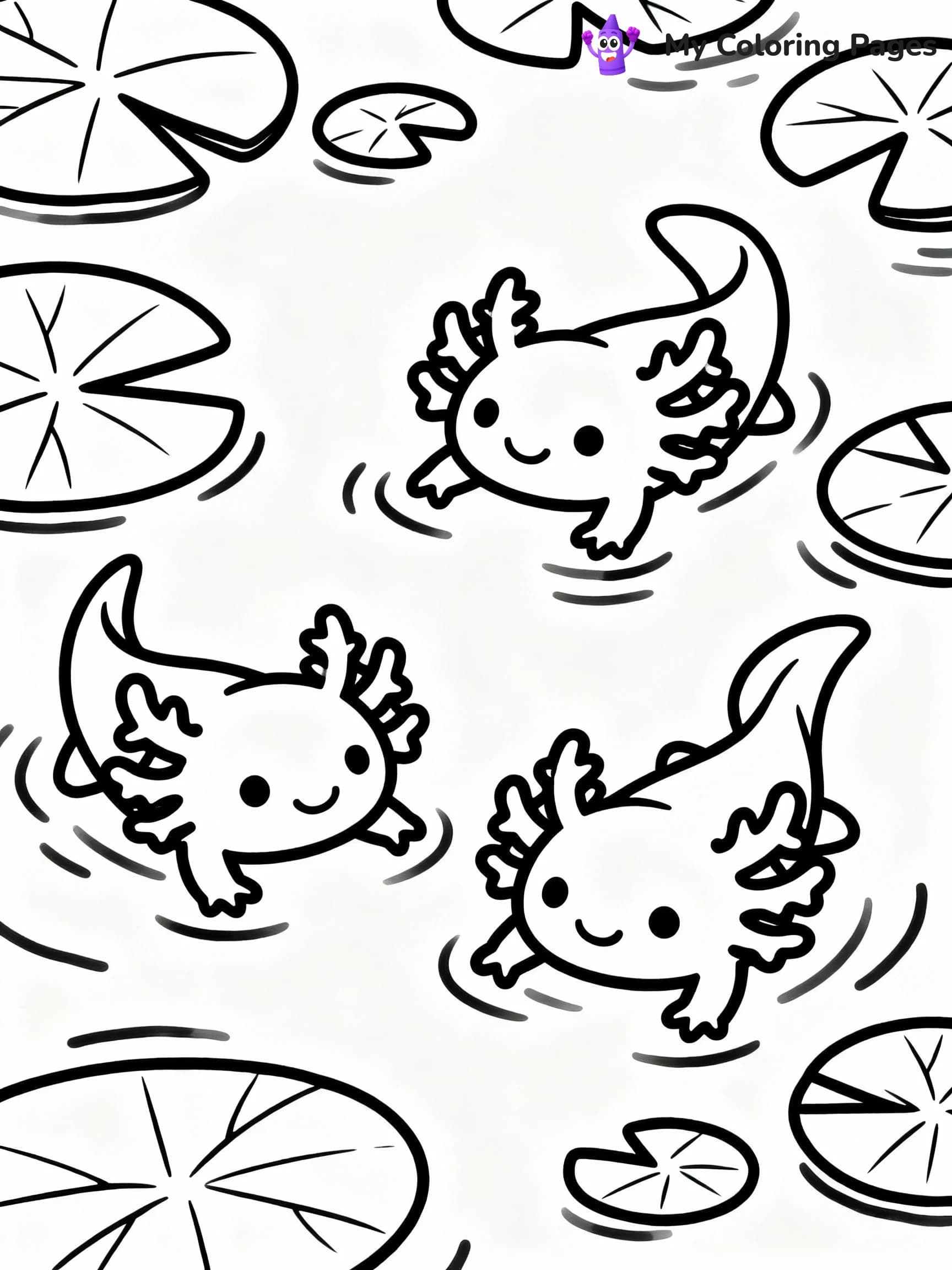 Axolotl Coloring Pages - 5