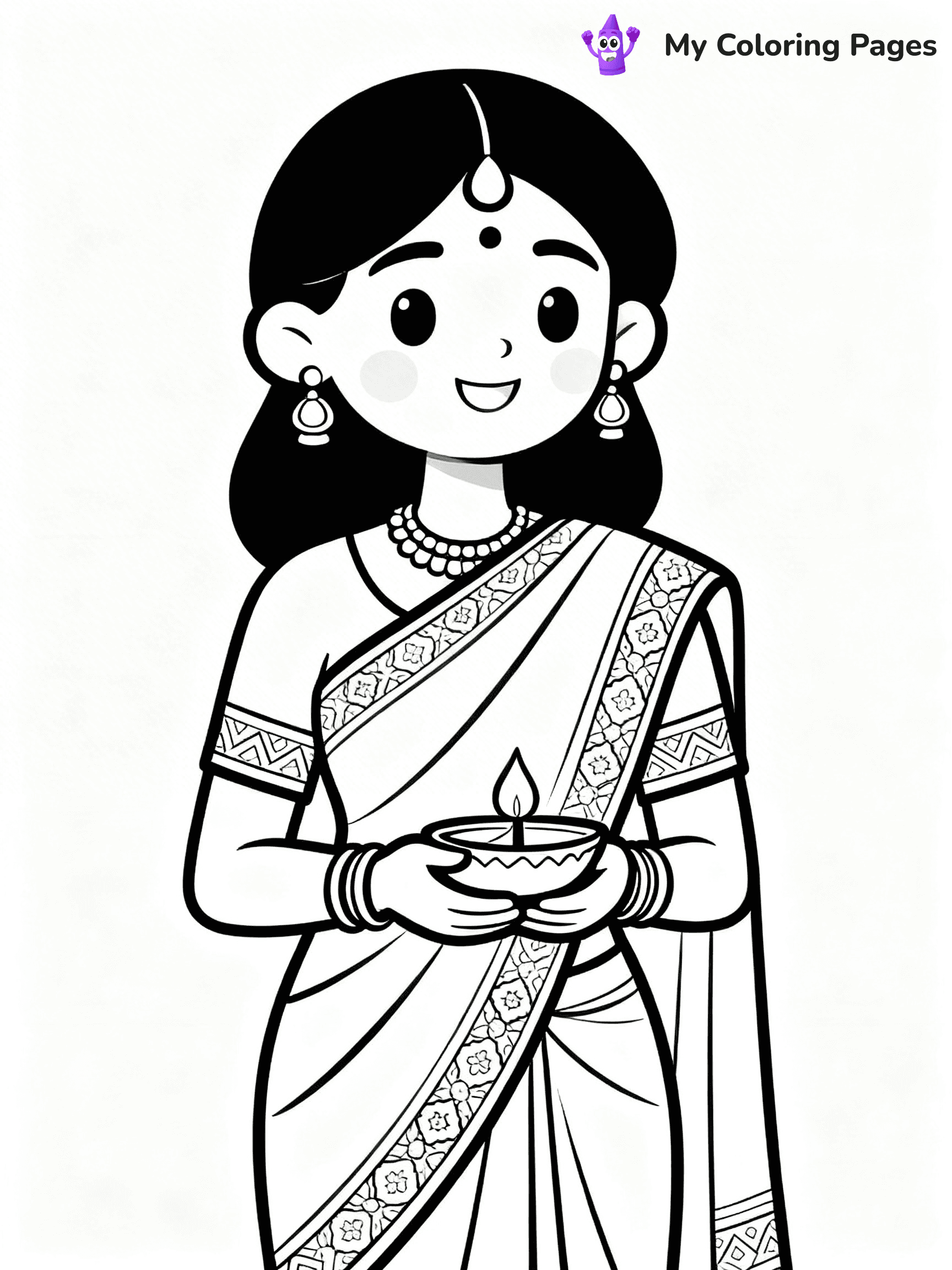 Indian Coloring Pages - 22
