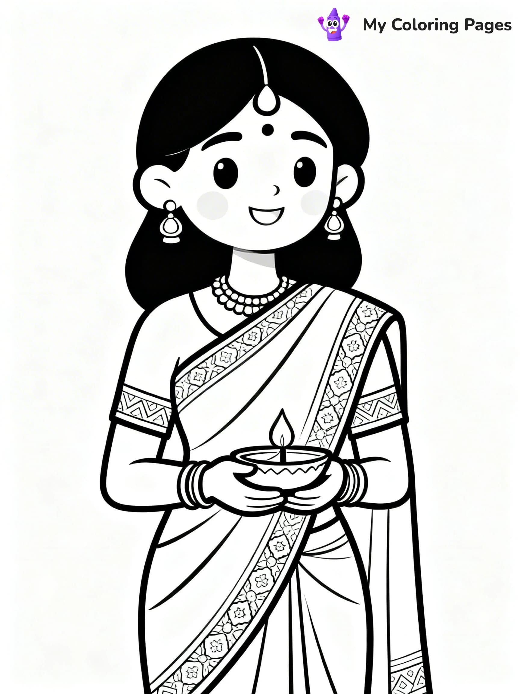 Indian Coloring Pages - 22